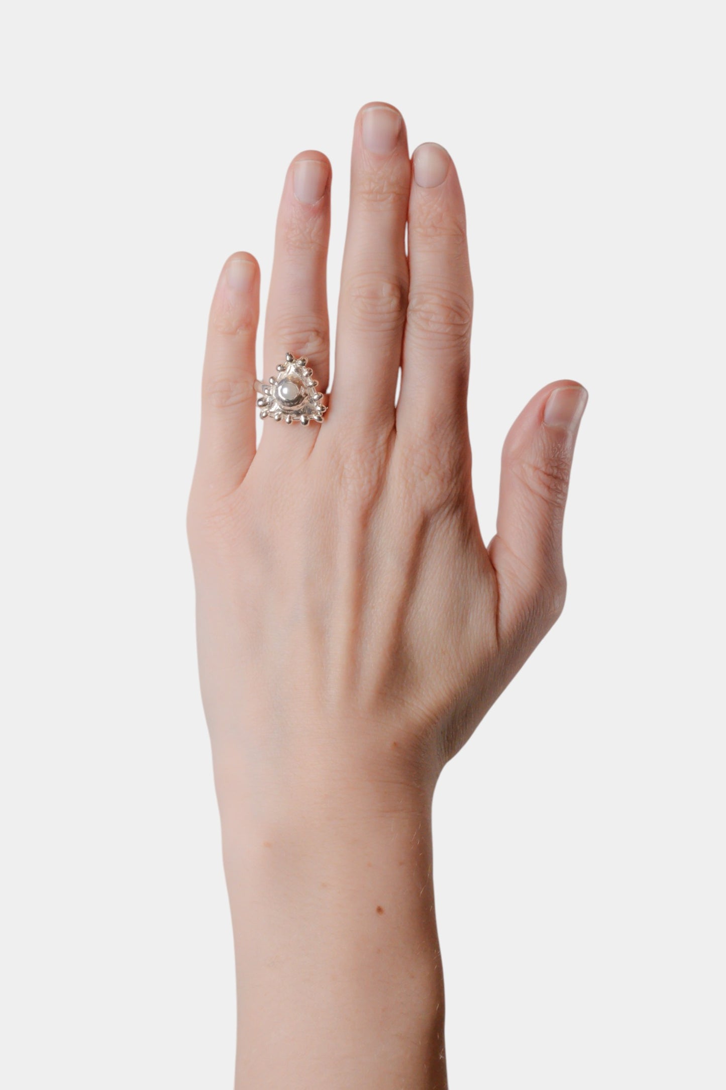 All Seeing Pearl Ring