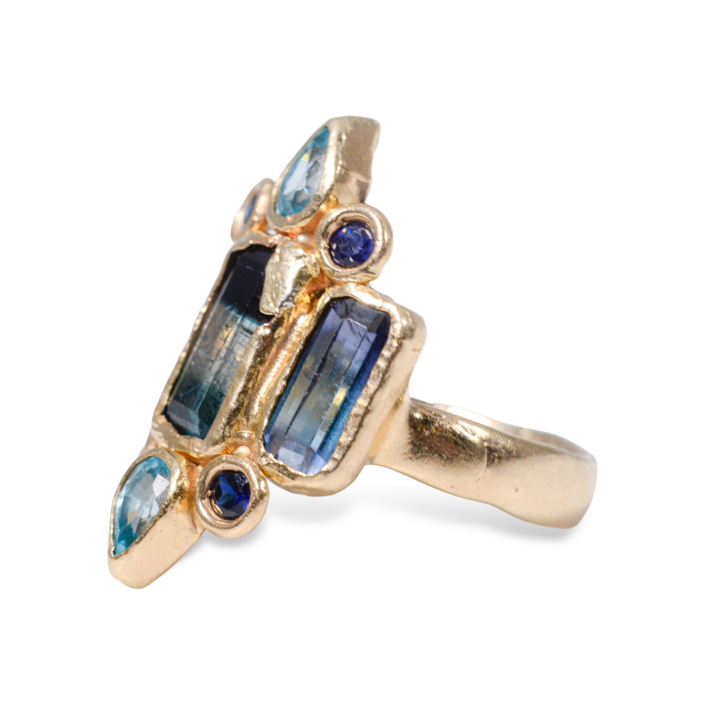 Blue Stripes Ring