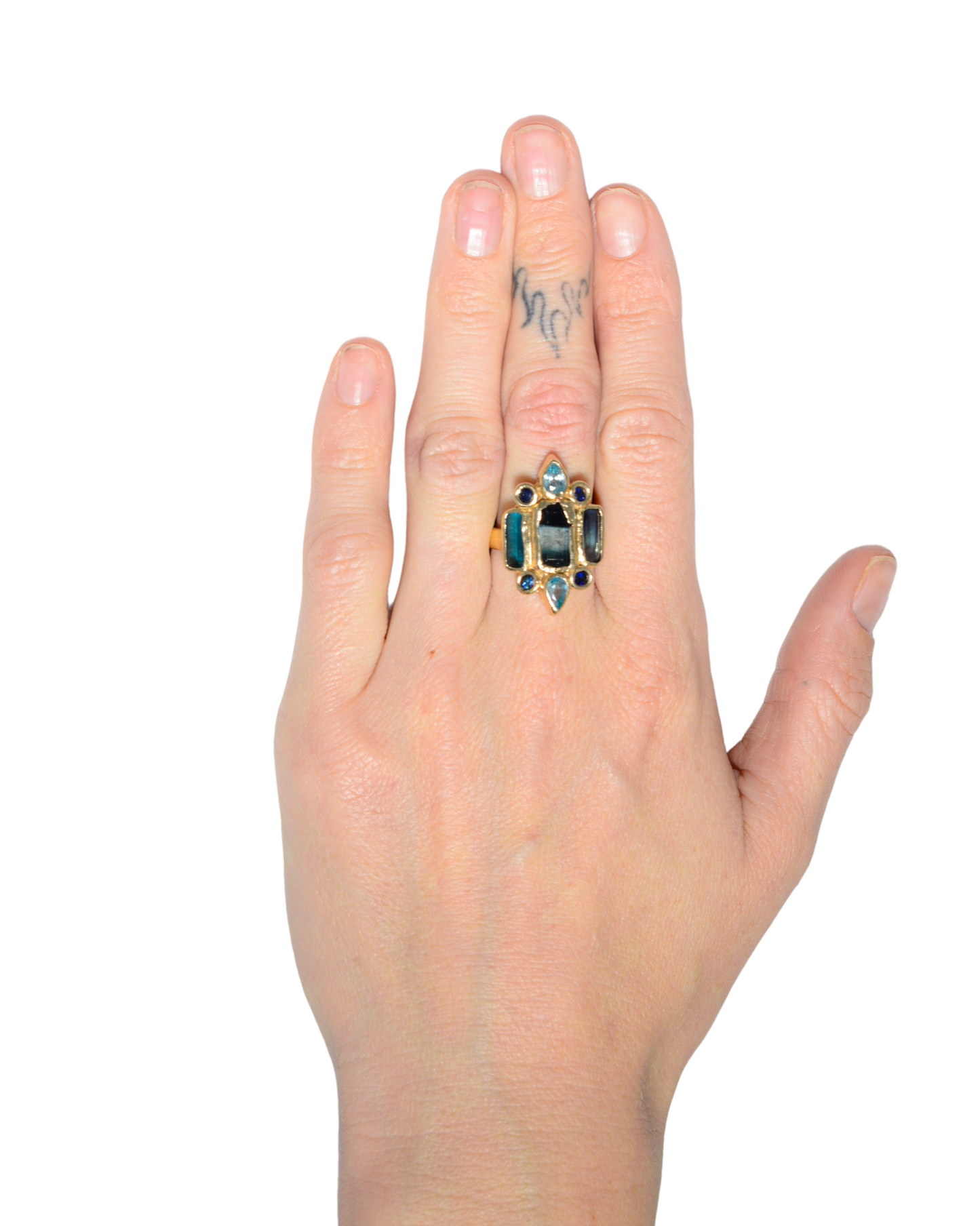 Blue Stripes Ring