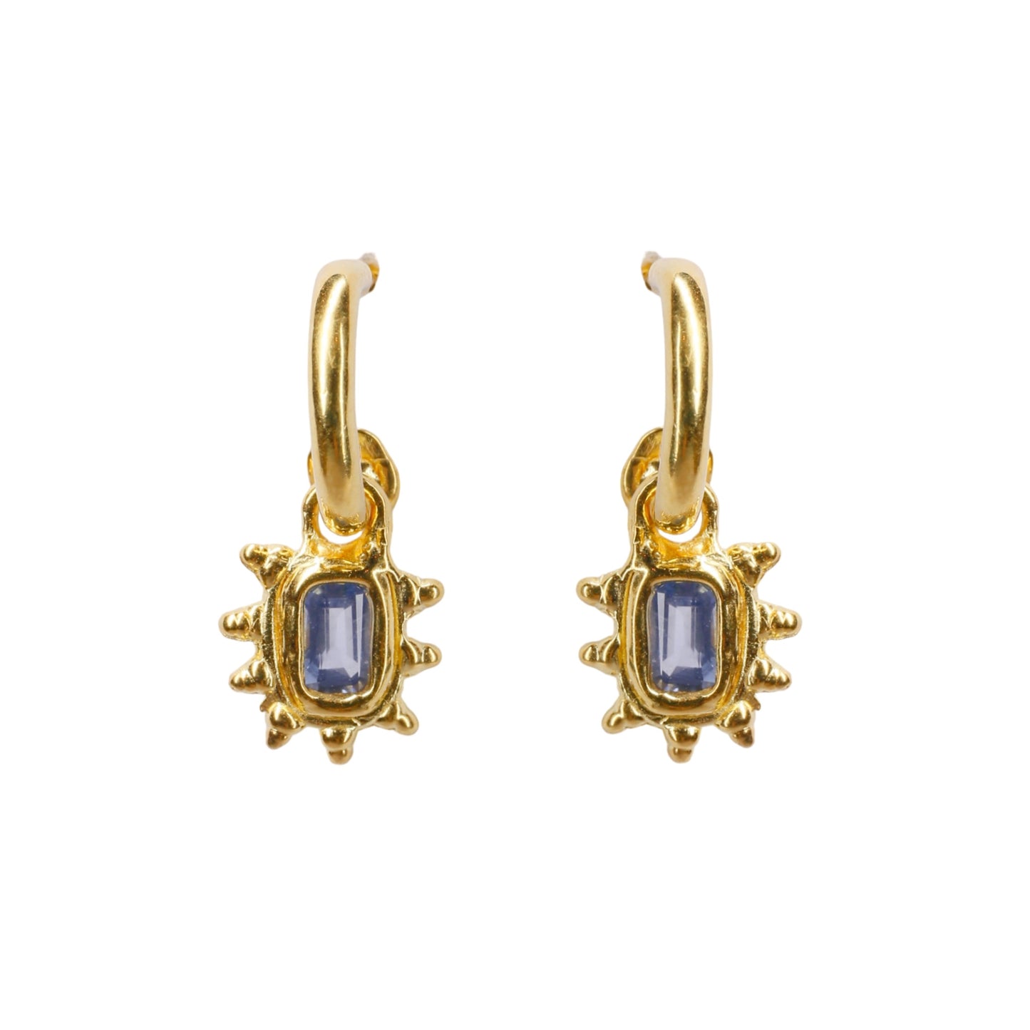 Limited Edition Blue Sapphire Hoop Studs