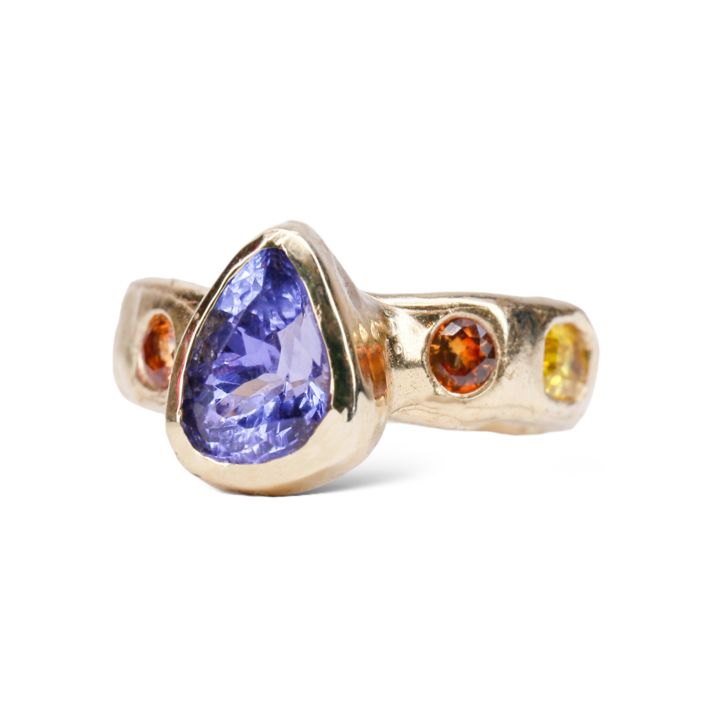 Tanzanite Tears Ring