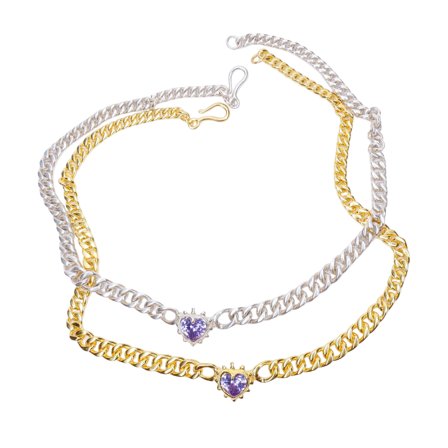 Limited Edition Lilac Chained Heart Necklace