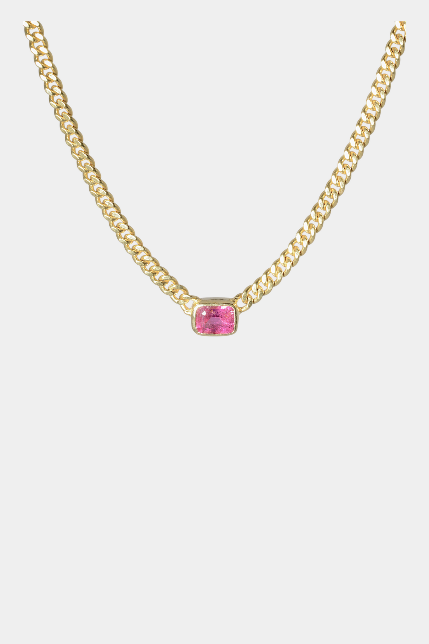 Hot Pink Tourmaline Choker