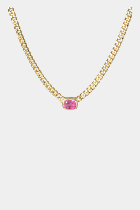 Hot Pink Tourmaline Choker