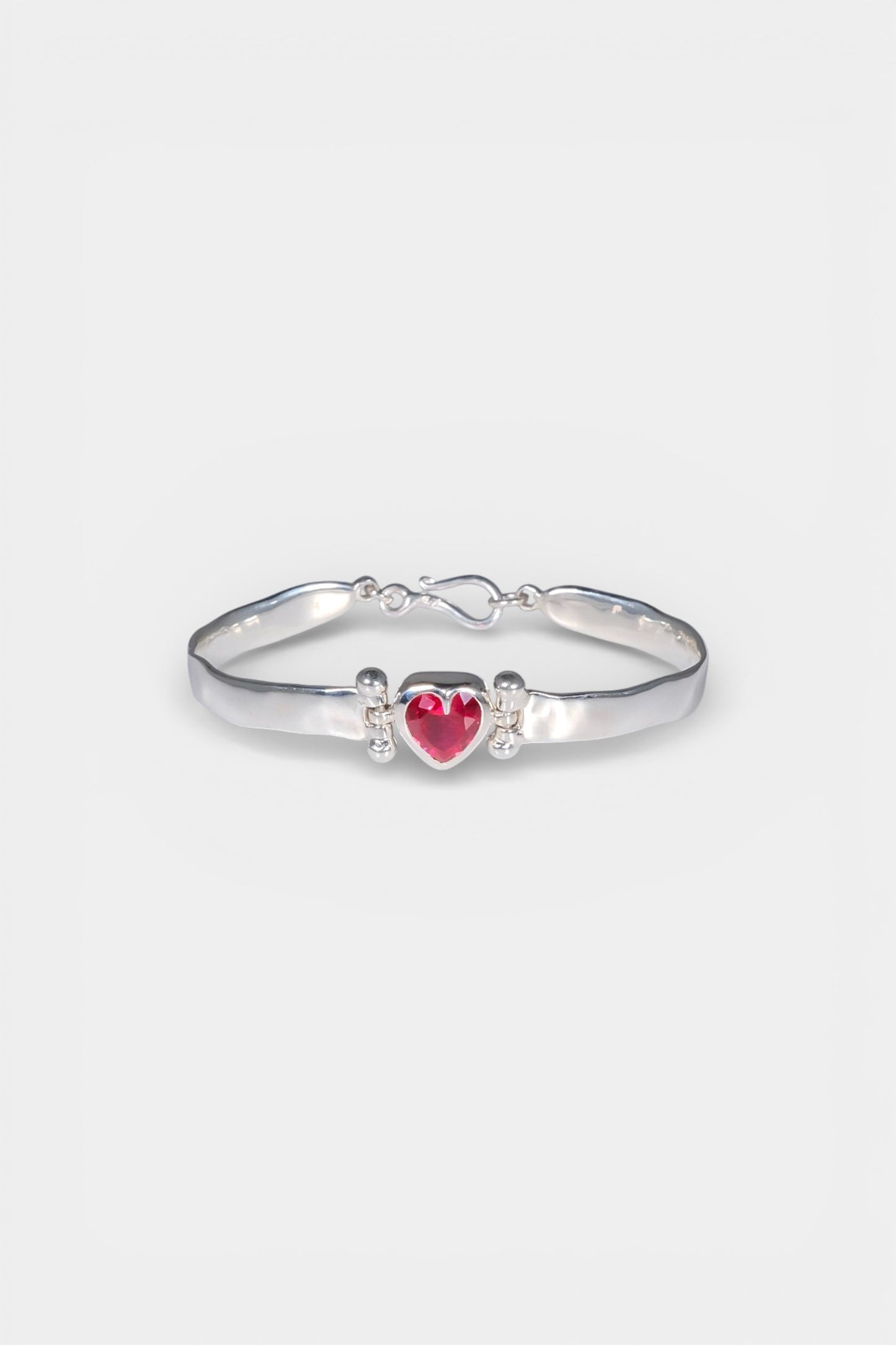 Ruby Heart Bangle