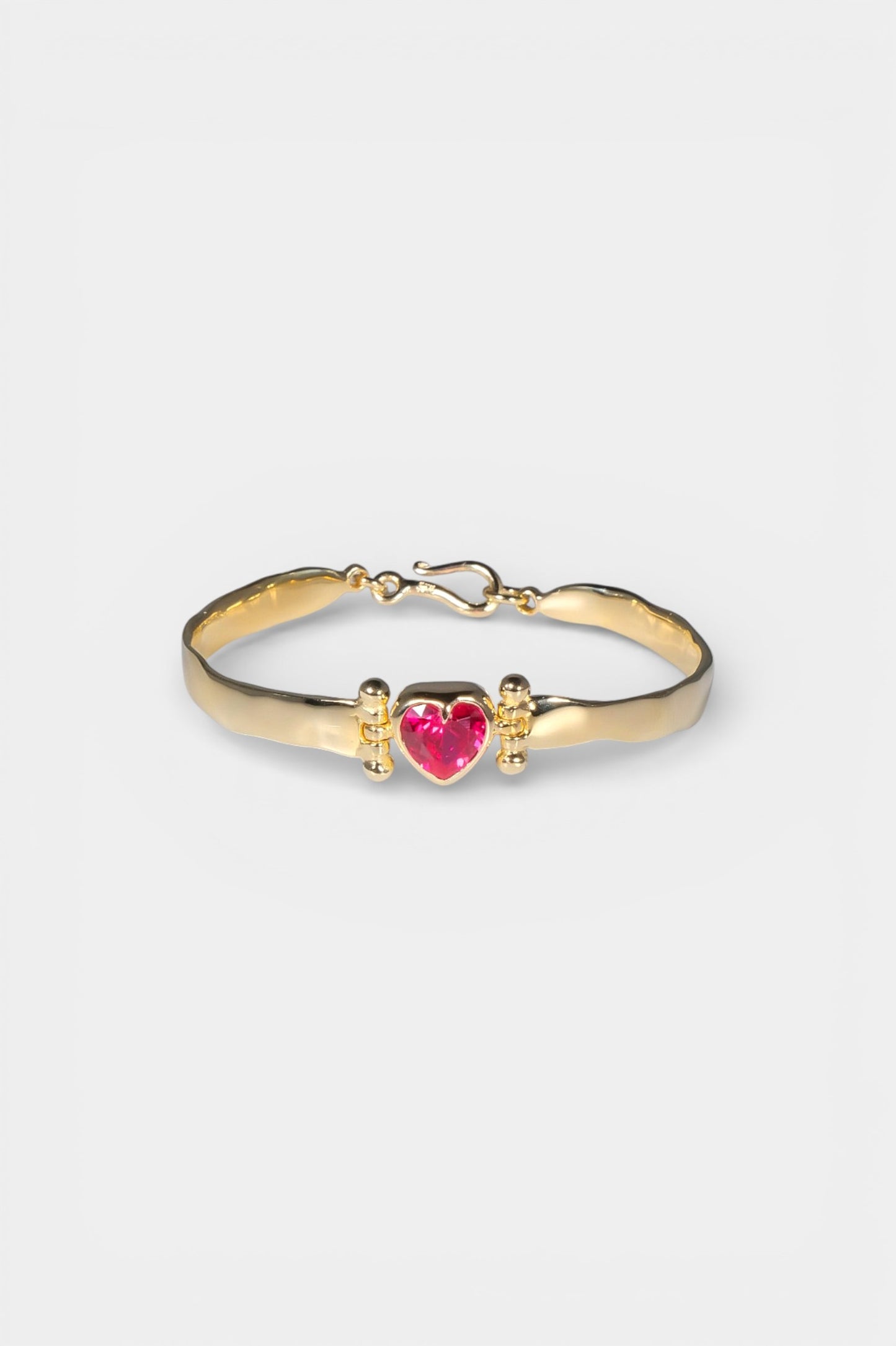 Ruby Heart Bangle