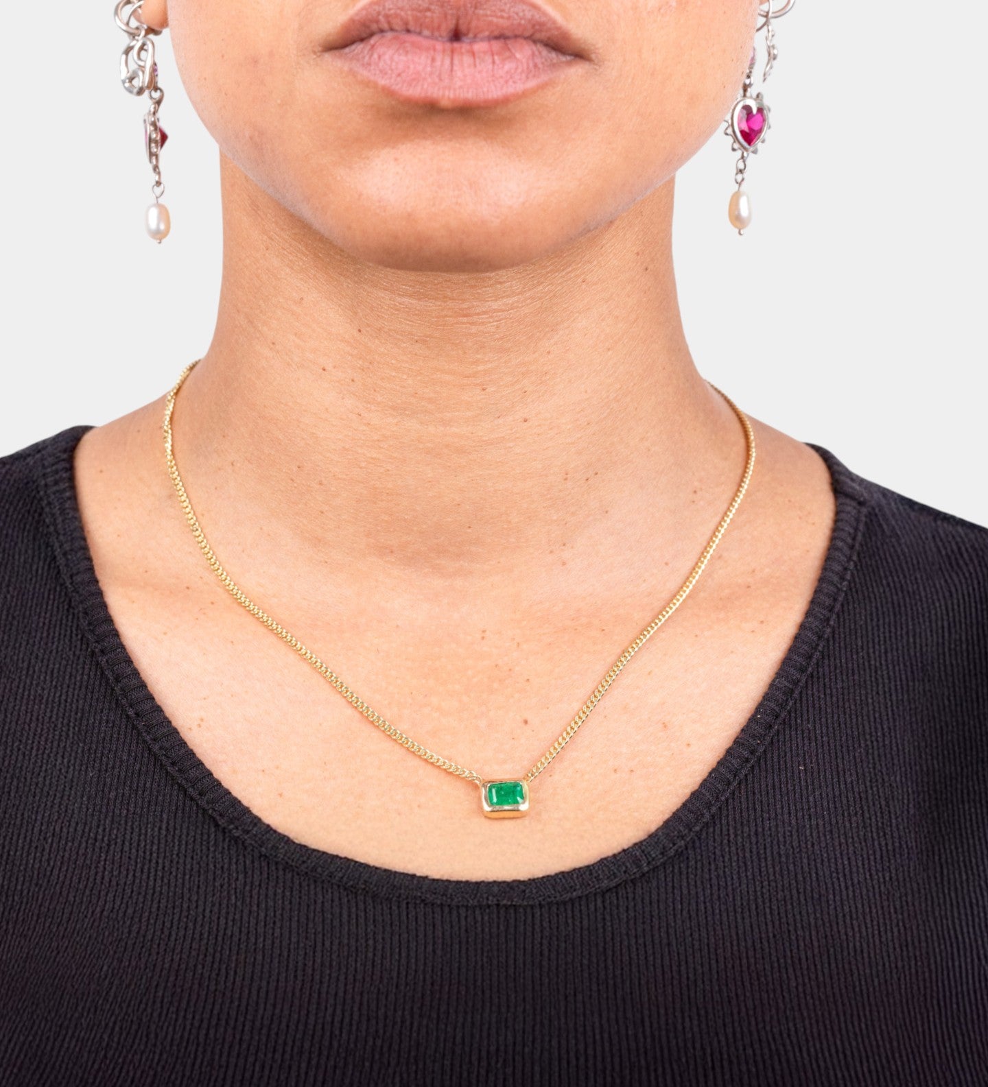 The Gilded Emerald Choker