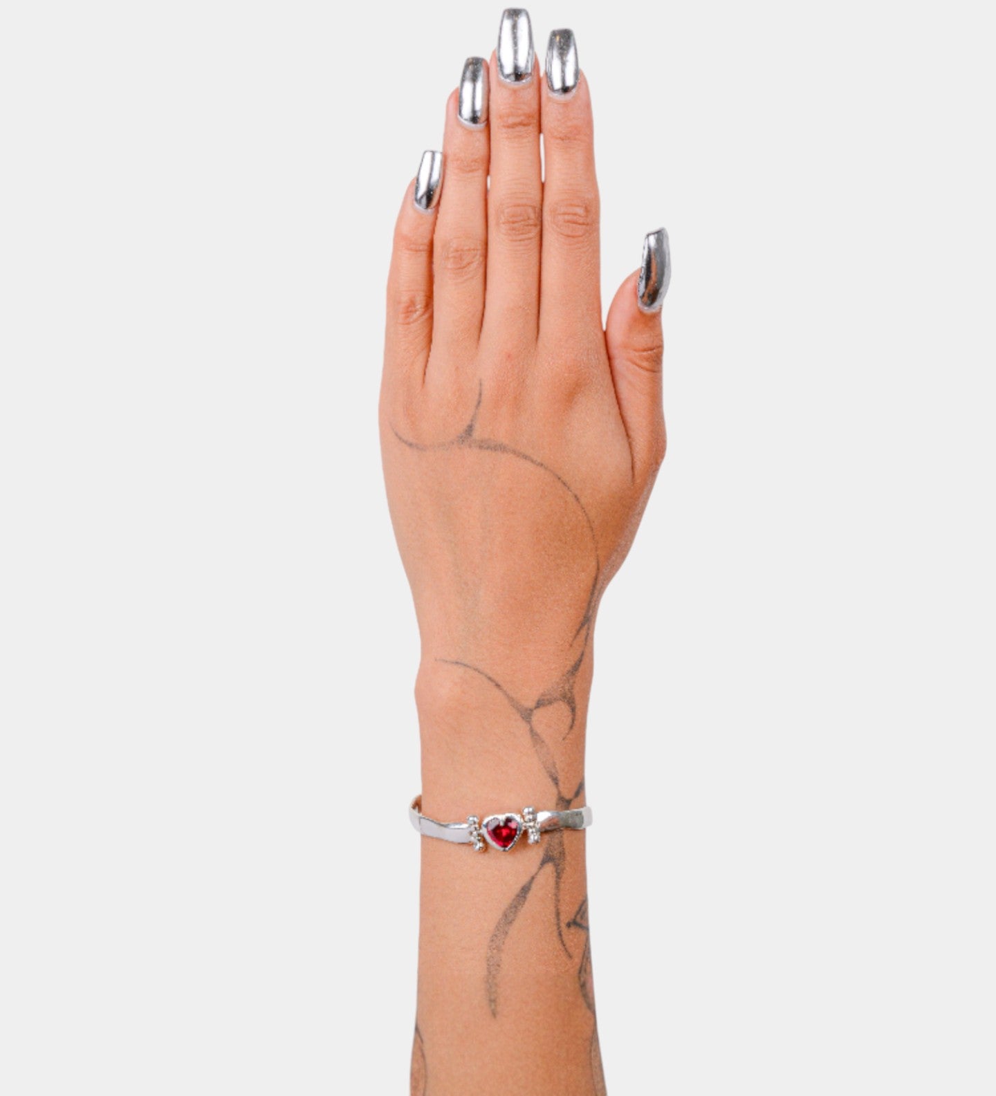 Ruby Heart Bangle