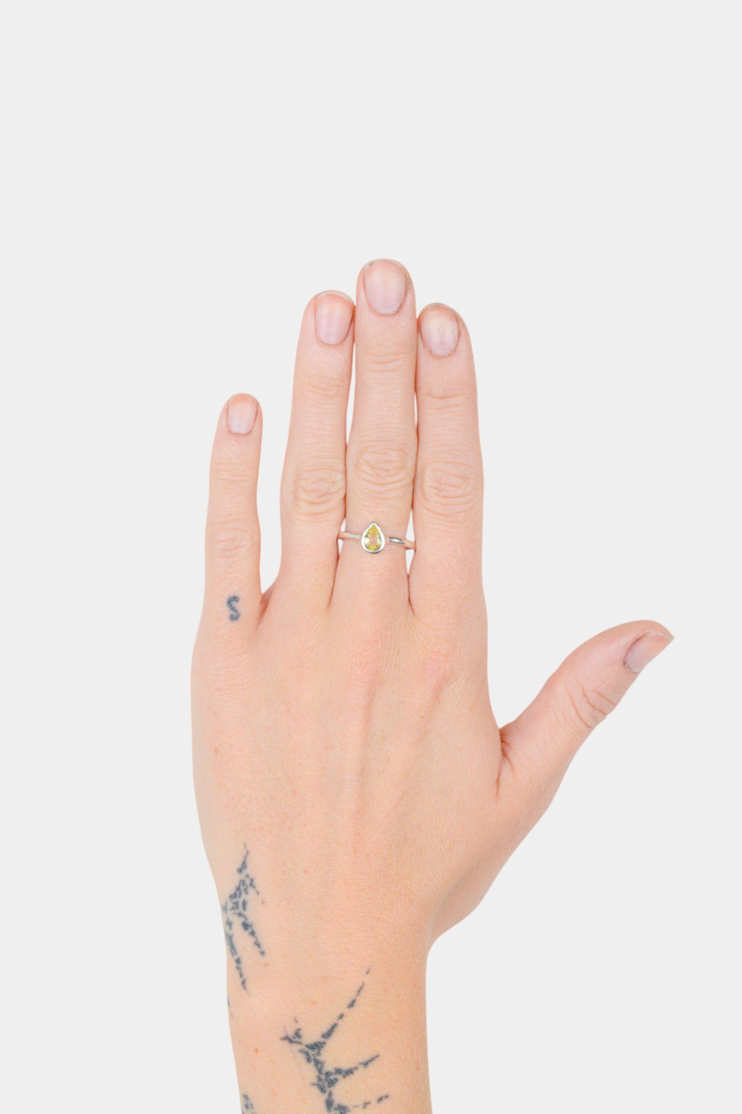 Sapphire Droplet Ring No.22