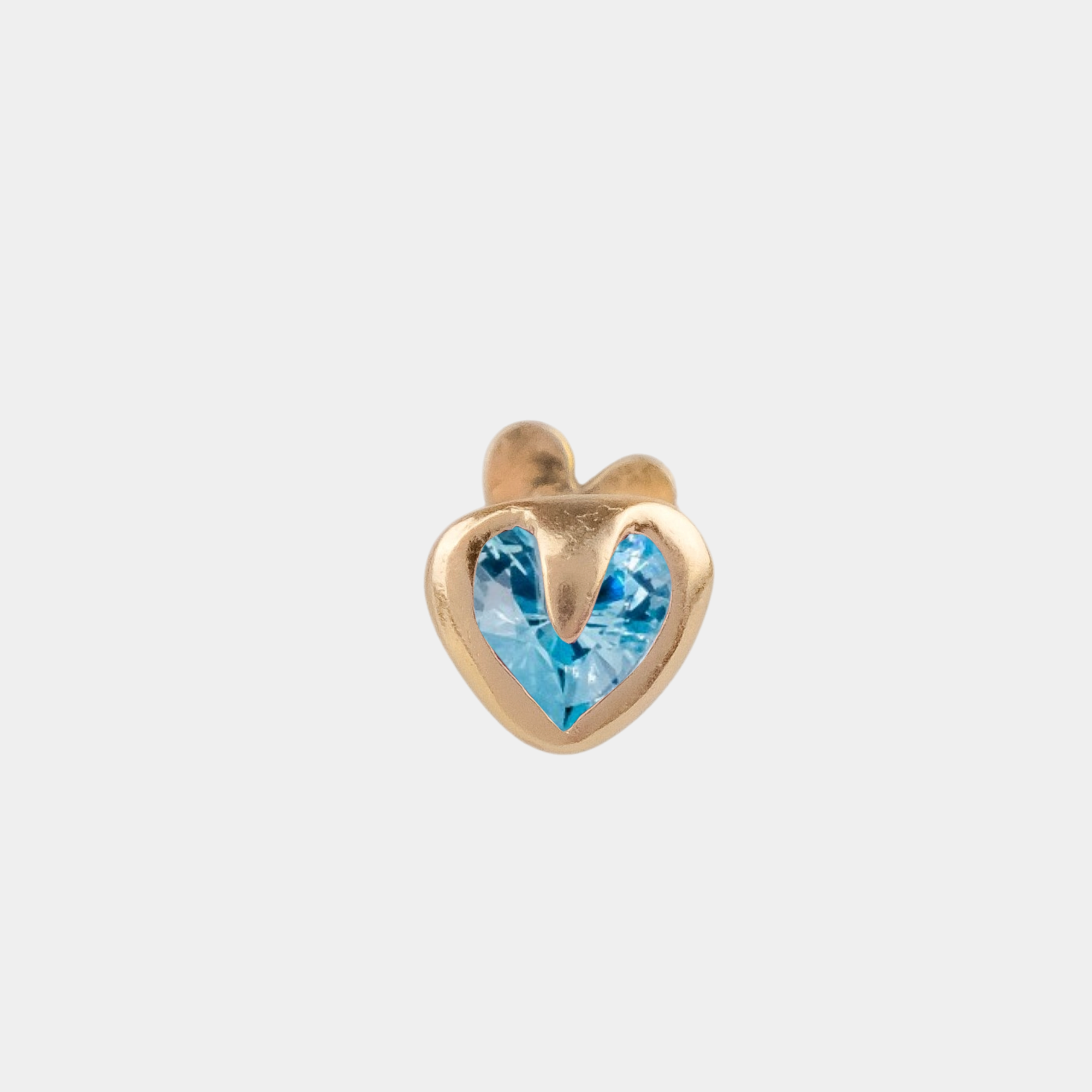 Tiny Heart Flatback Stud