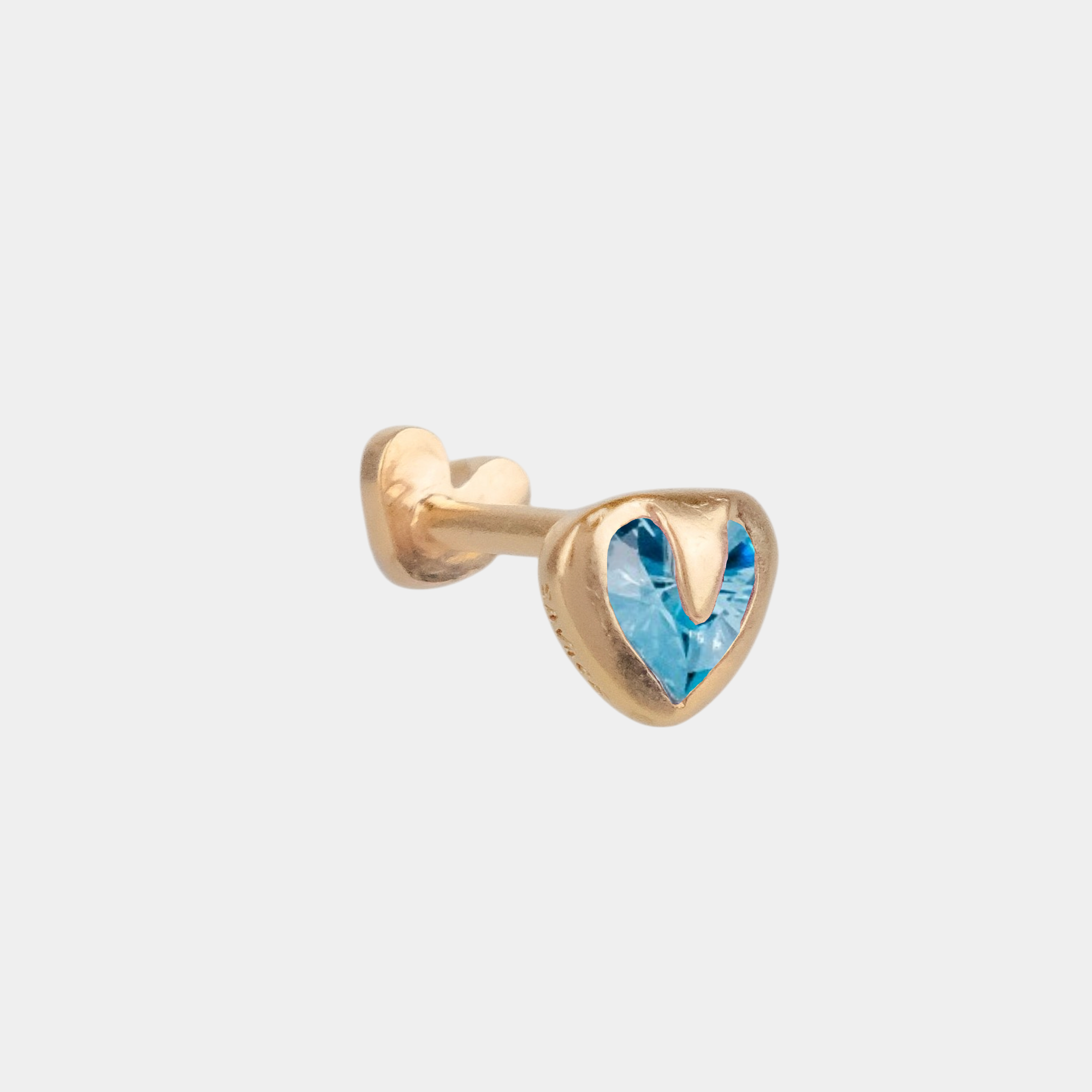 Tiny Heart Flatback Stud