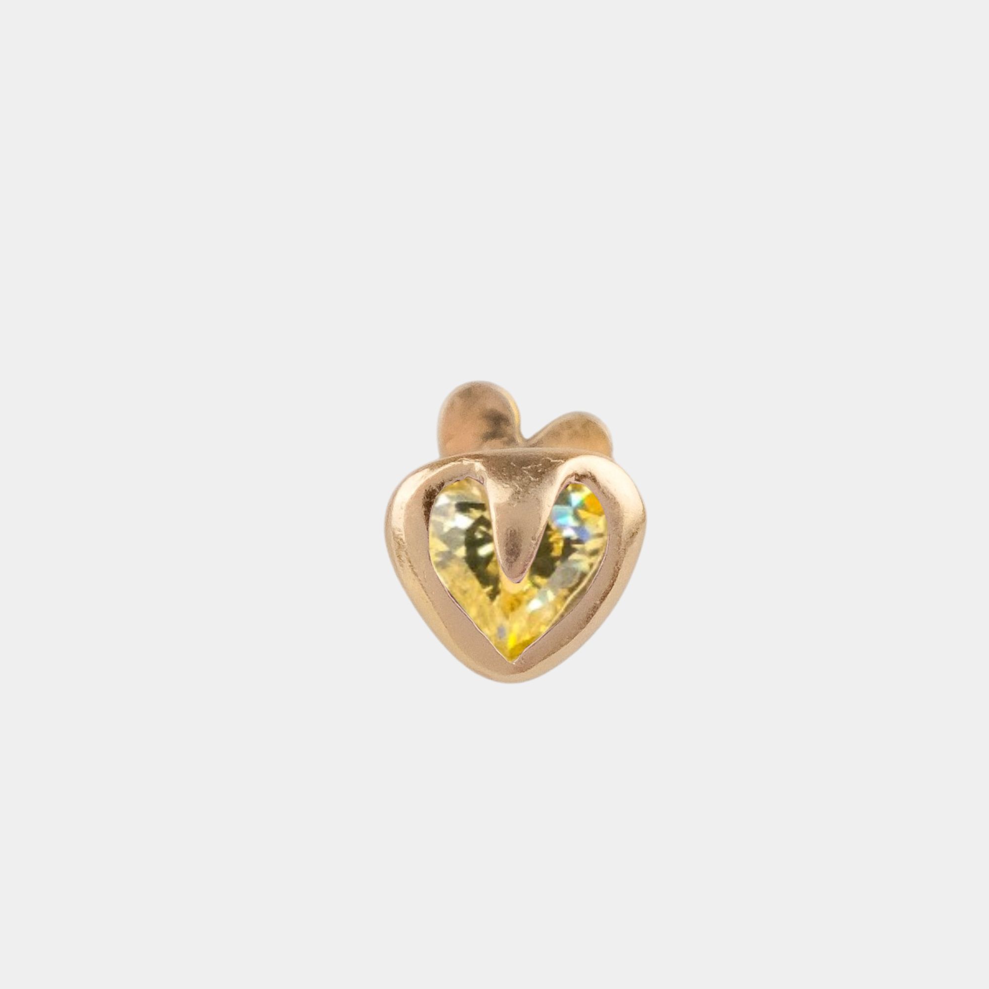 Tiny Heart Flatback Stud