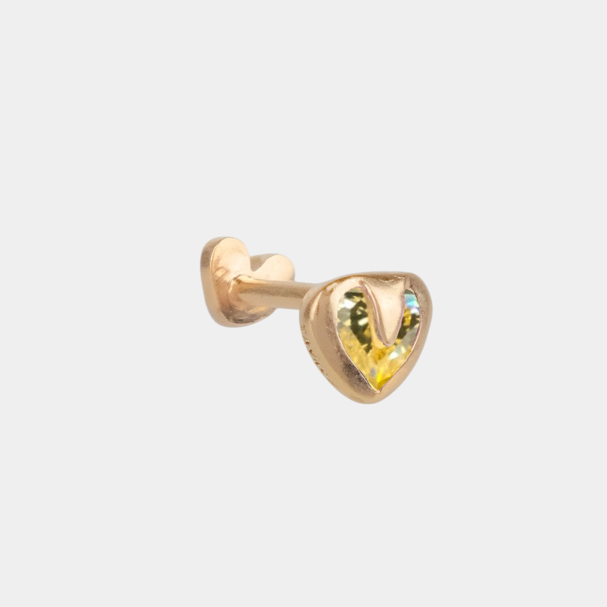 Tiny Heart Flatback Stud