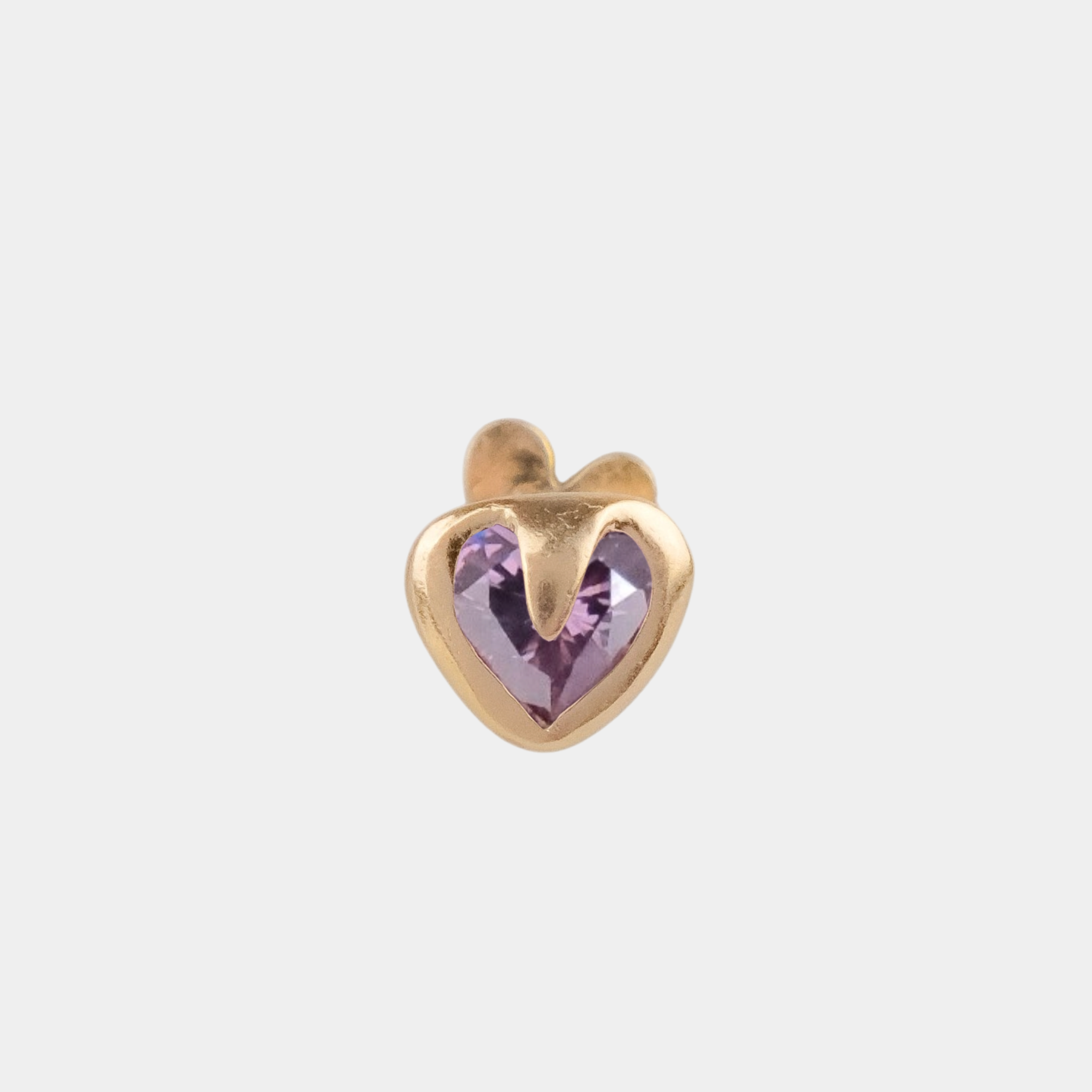 Tiny Heart Flatback Stud