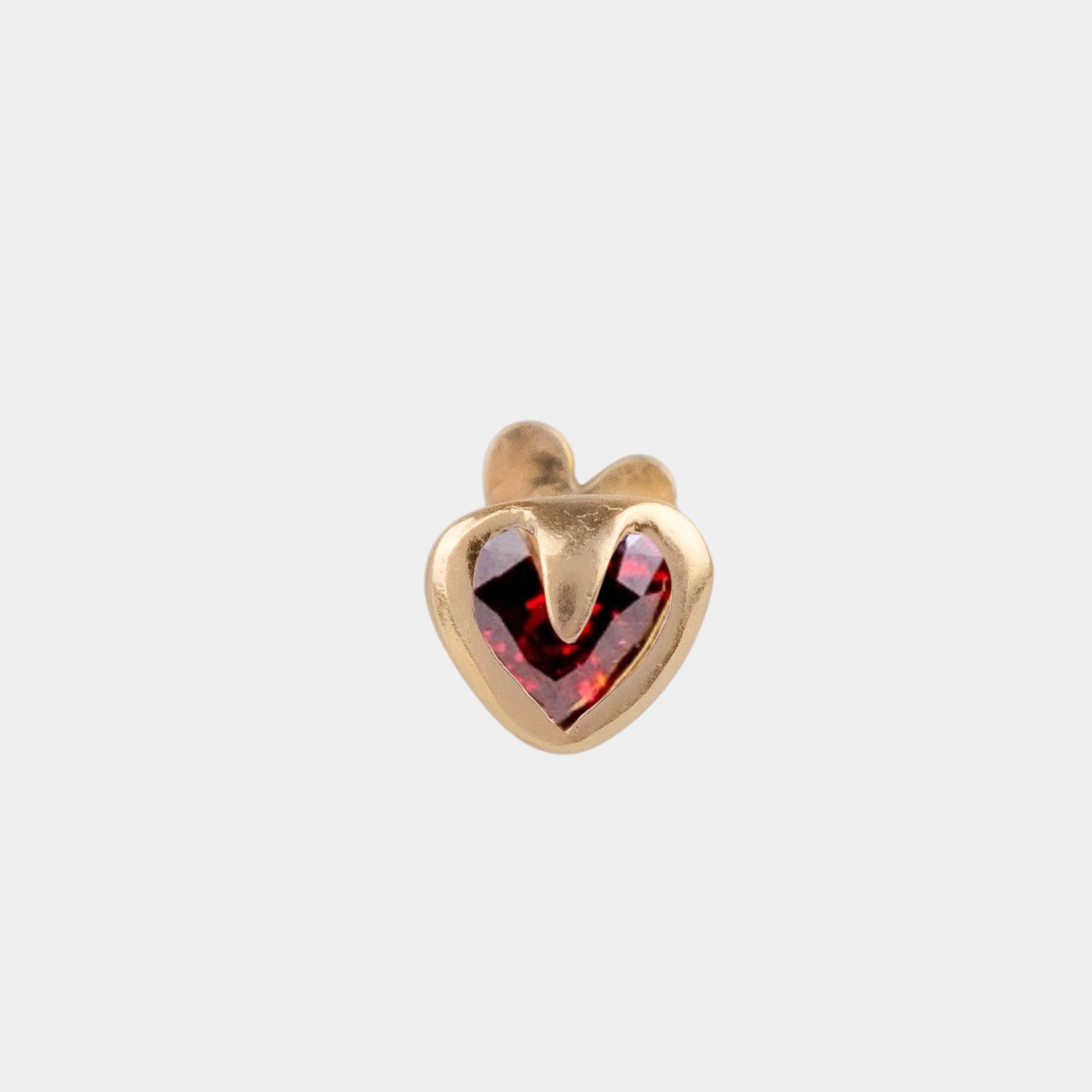 Tiny Heart Flatback Stud