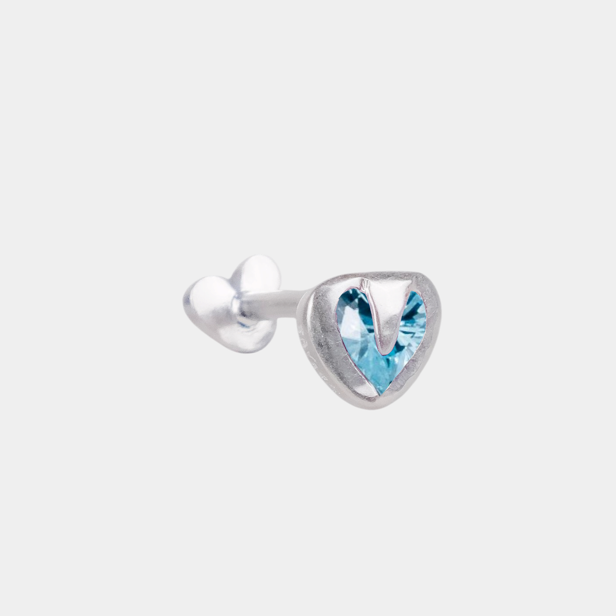 Tiny Heart Flatback Stud