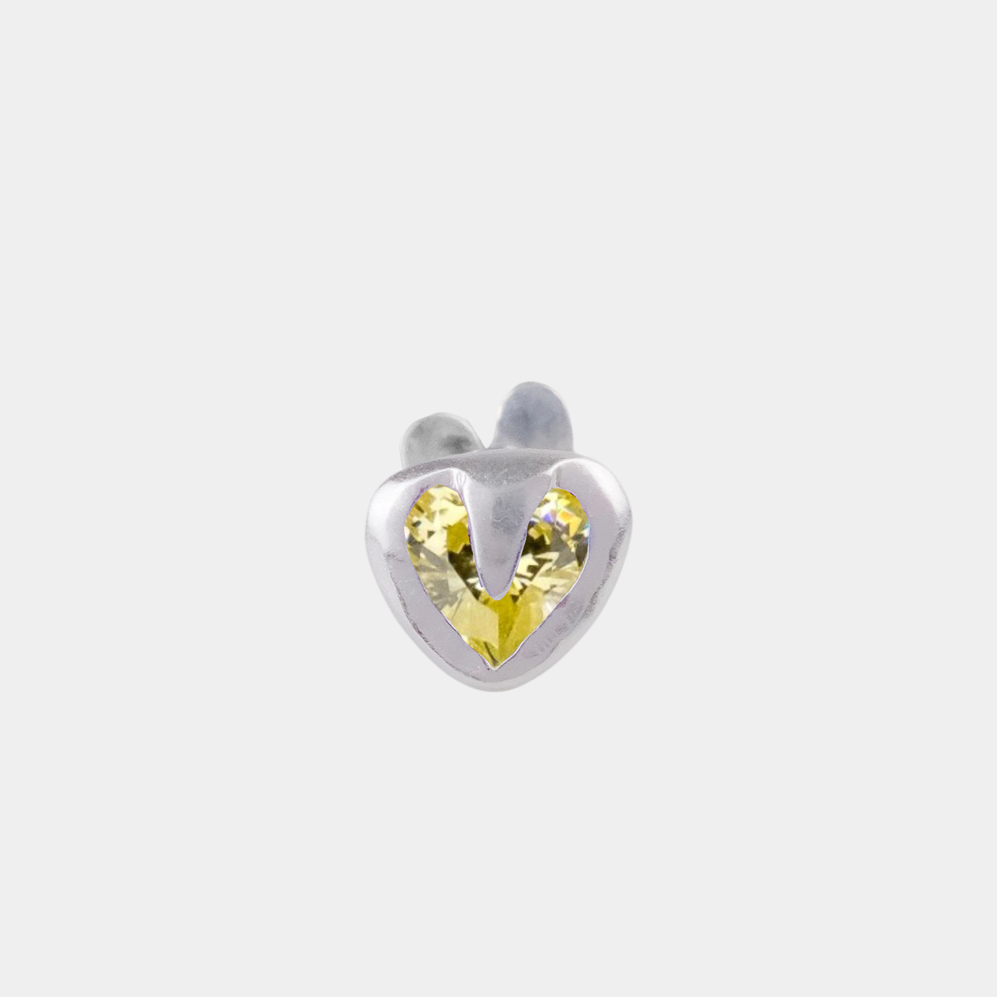 Tiny Heart Flatback Stud