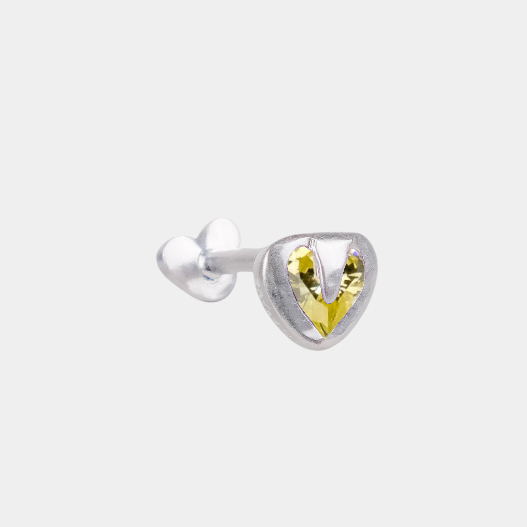 Tiny Heart Flatback Stud