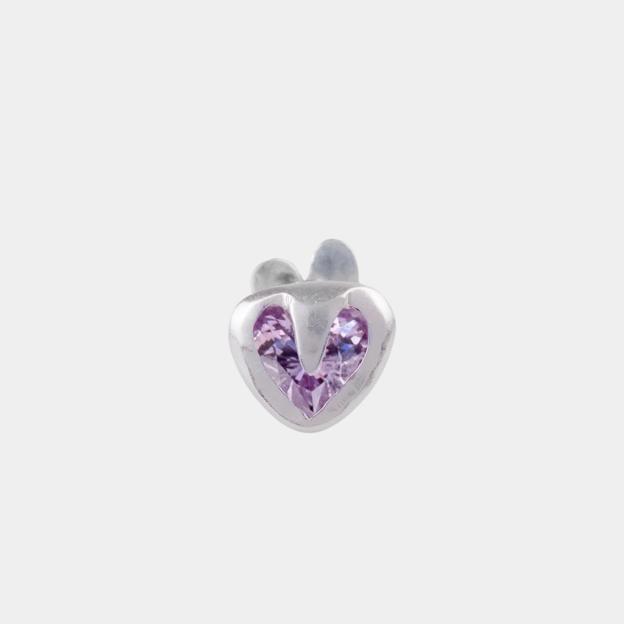 Tiny Heart Flatback Stud