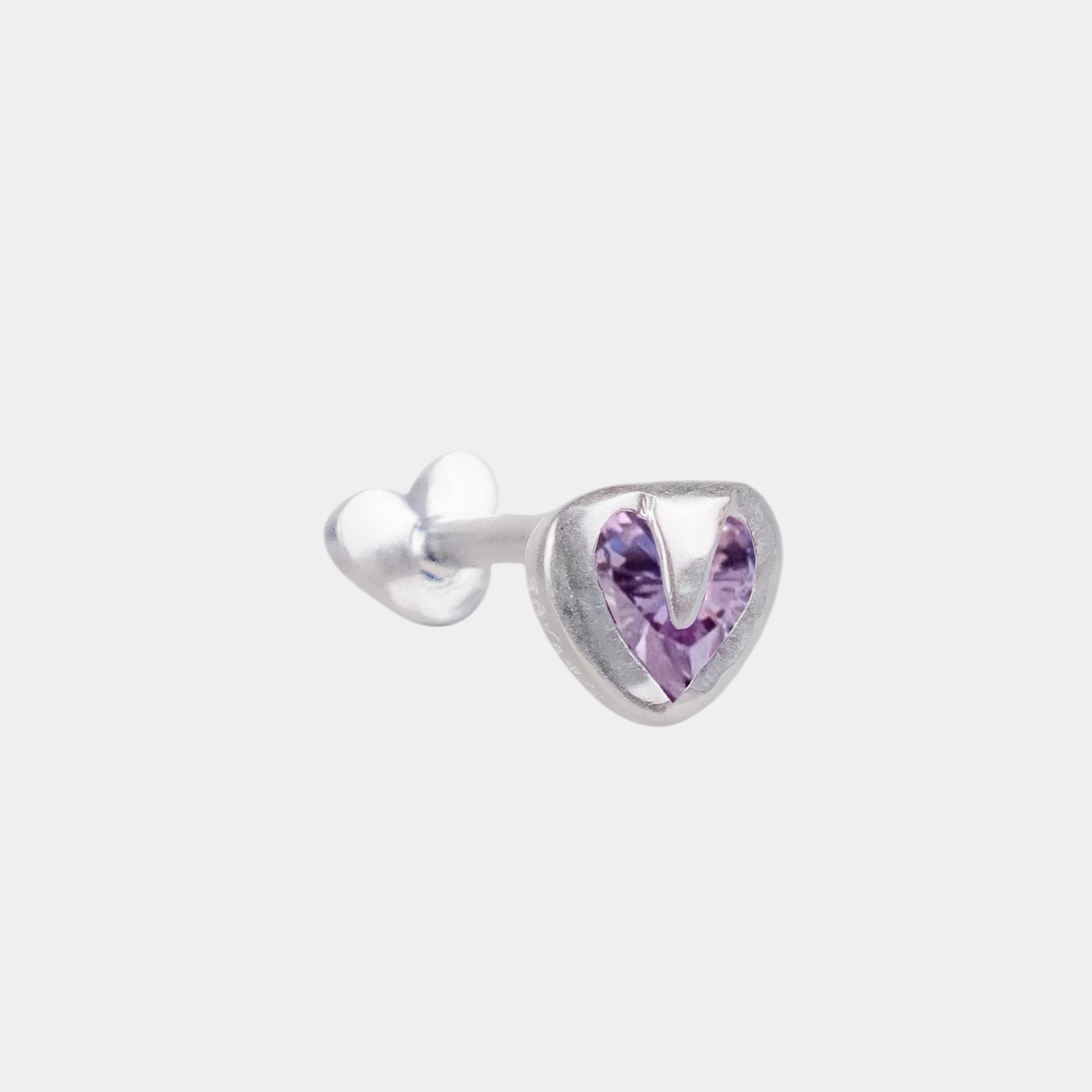 Tiny Heart Flatback Stud
