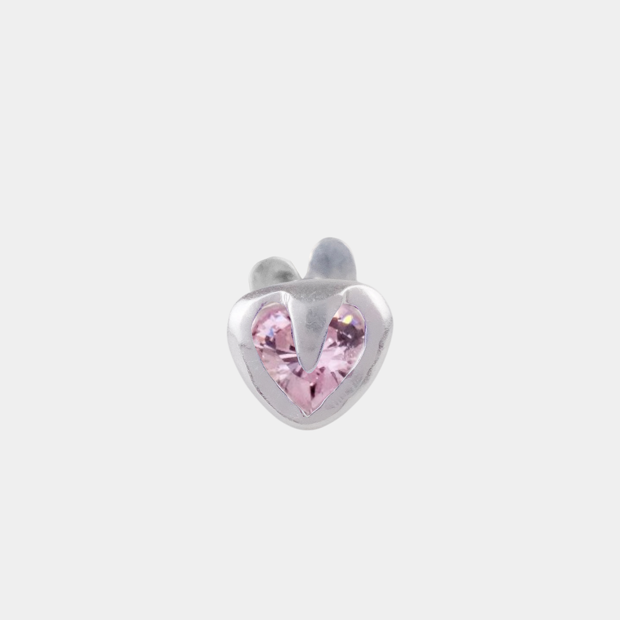 Tiny Heart Flatback Stud
