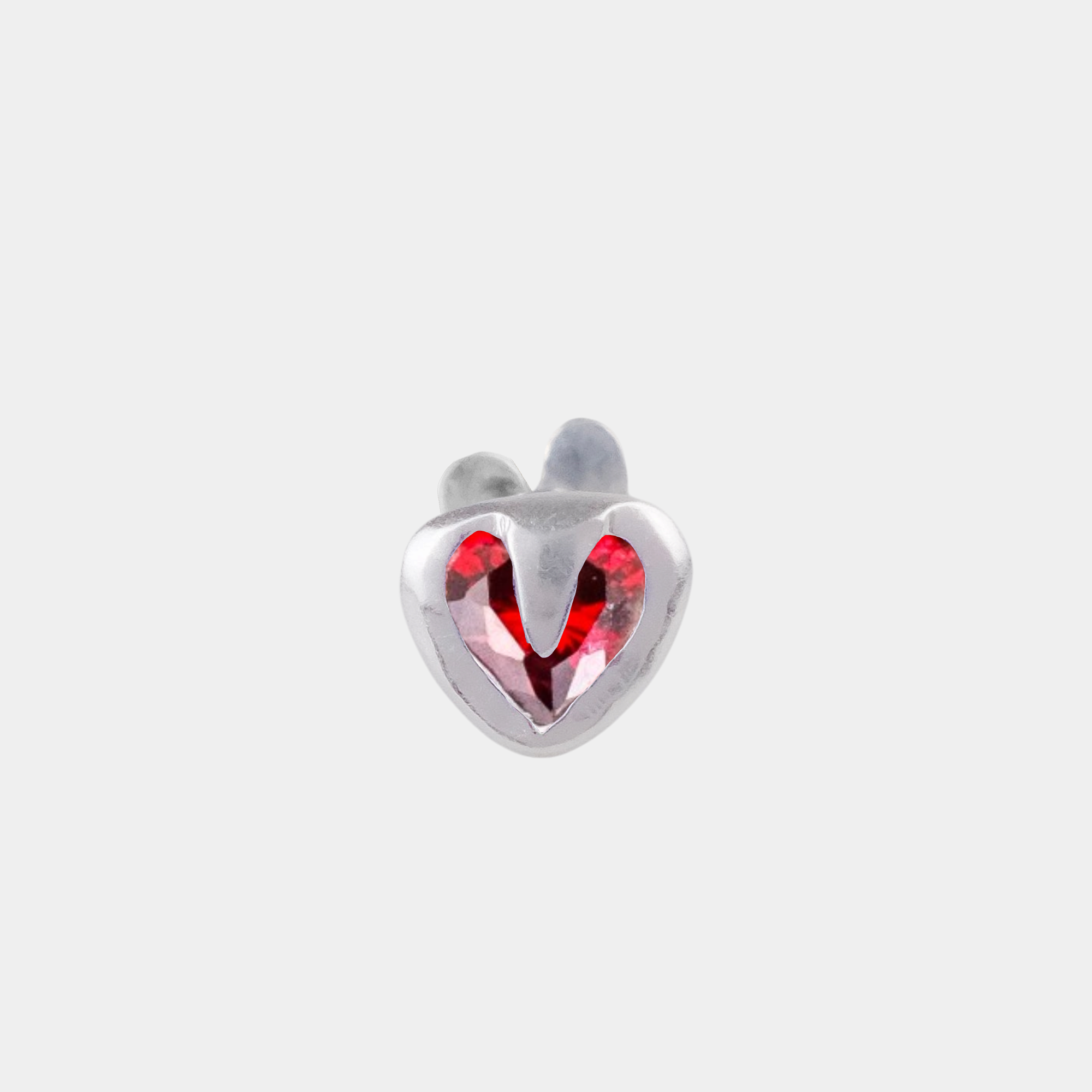 Tiny Heart Flatback Stud