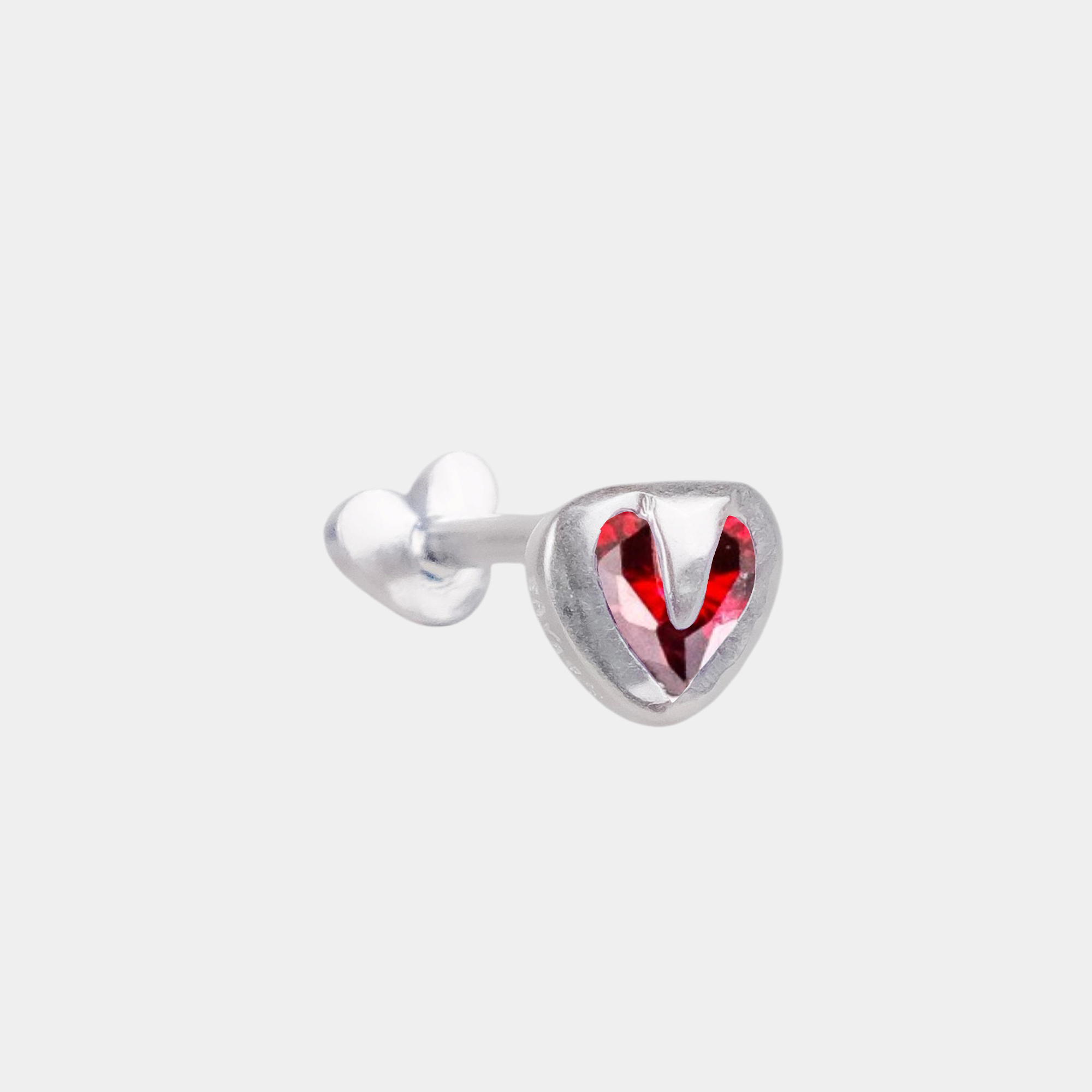 Tiny Heart Flatback Stud