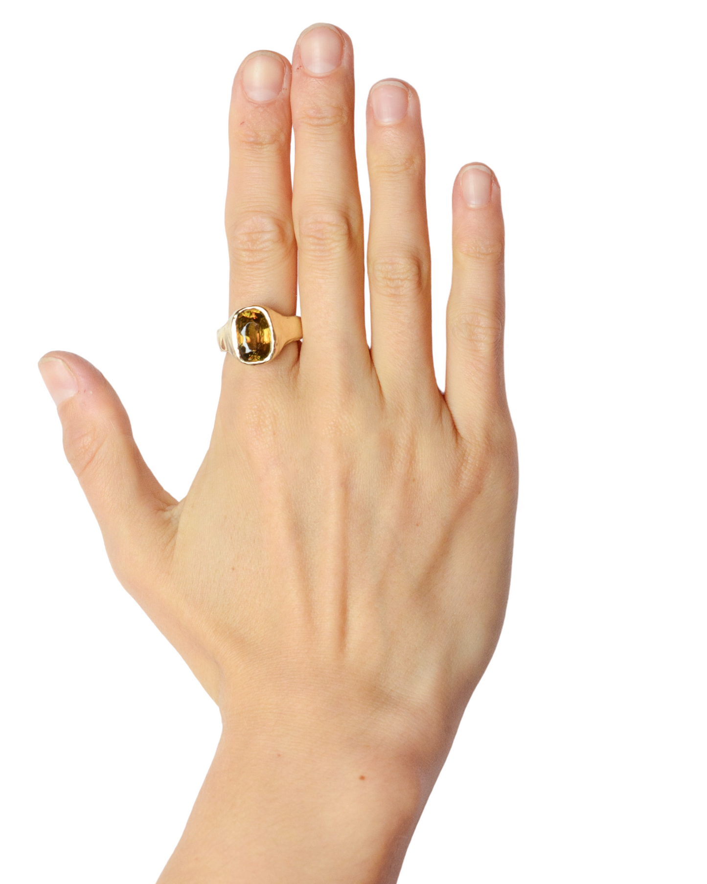 Specky Sphene Ring