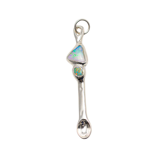Triangle Opal Spoon