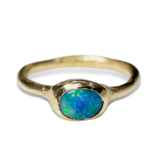 Opal Droplet Ring