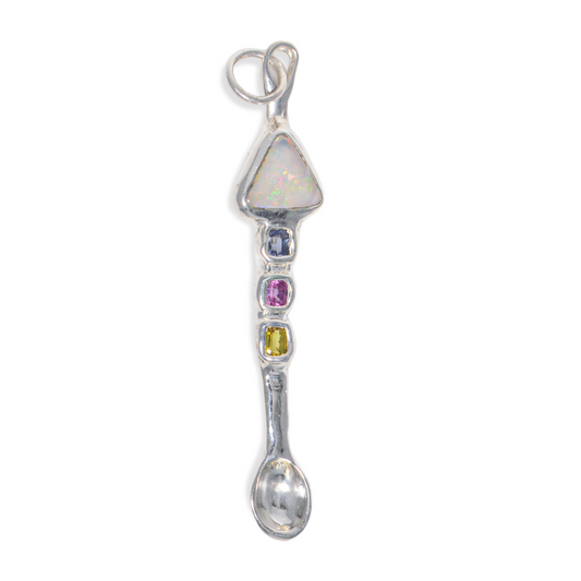Triangle Opal Spoon