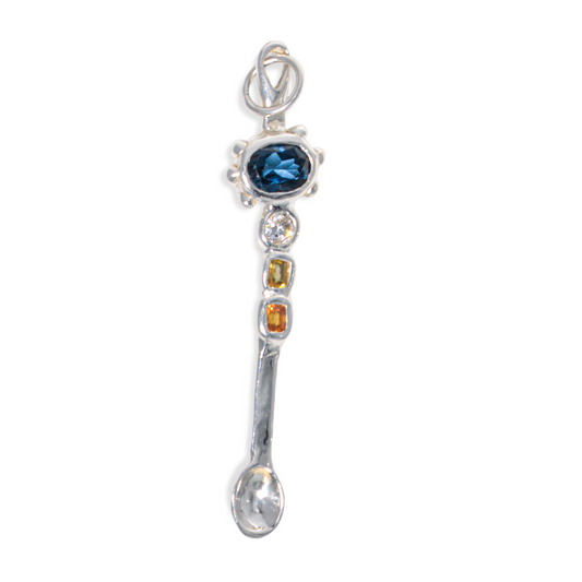 Topaz Sapphire Spoon