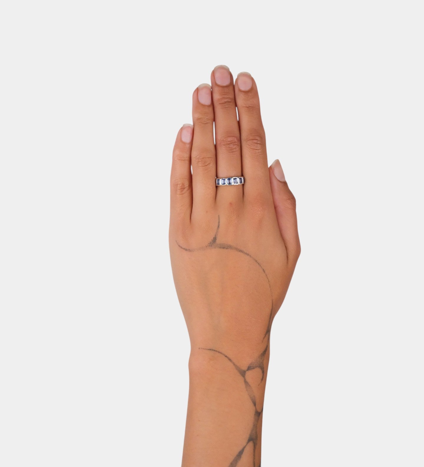 Blue Sapphire Stacker Band
