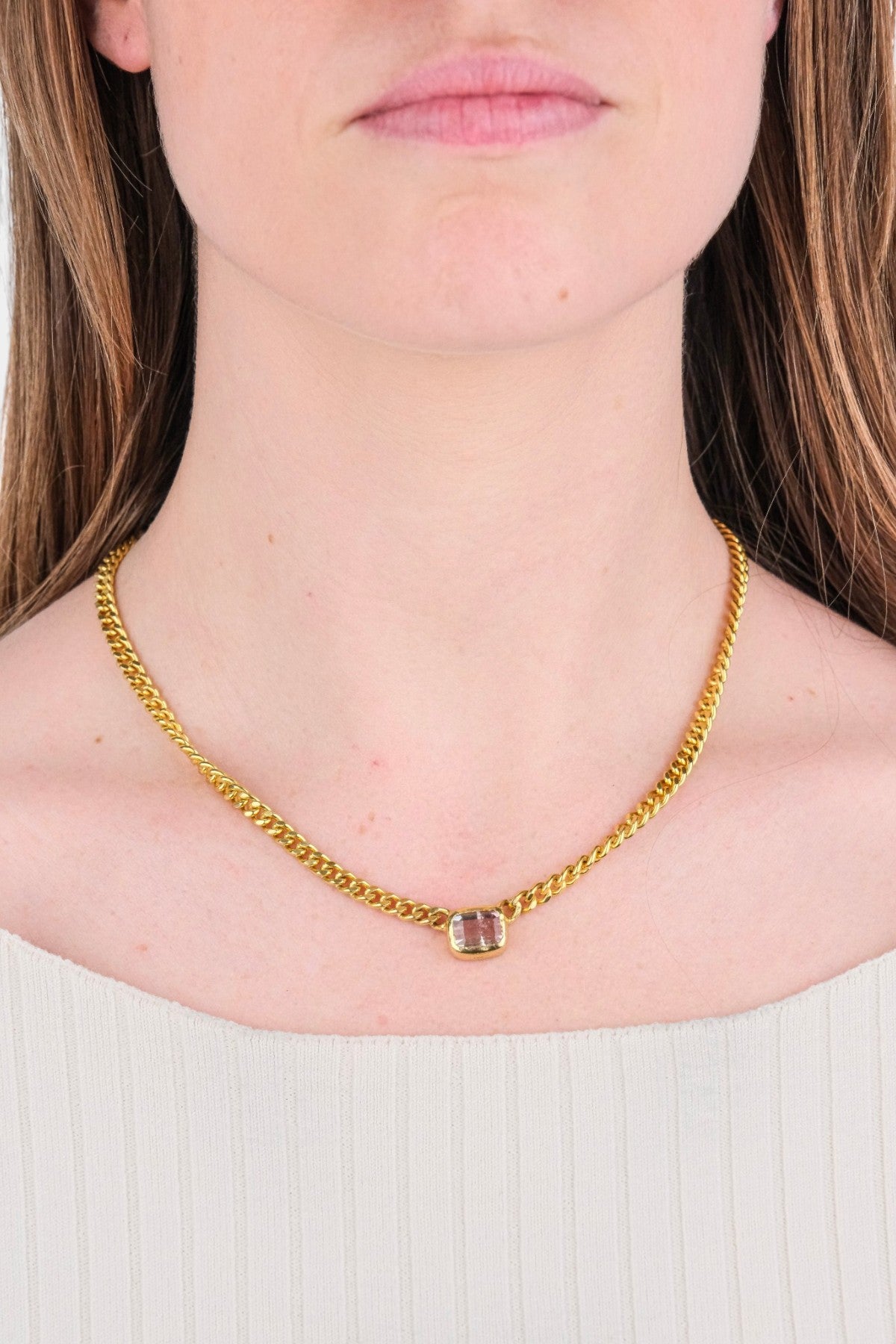 NQR - Gold Vermeil Tourmaline Necklace