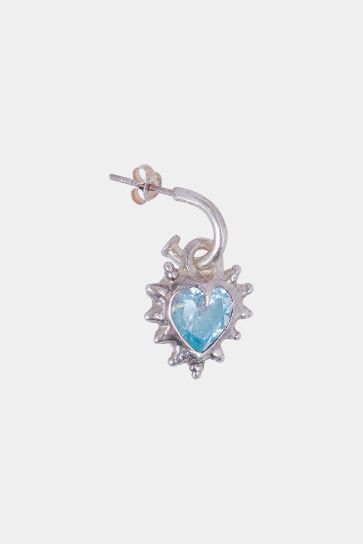 NQR - Singular Aqua Heart Hoop