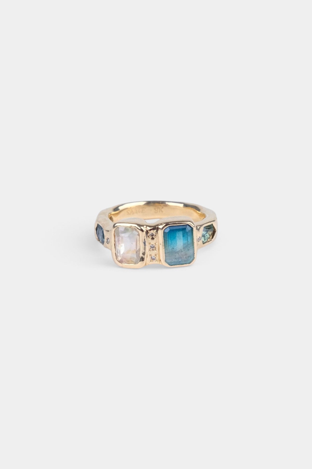 NQR - Tourmaline and Moonstone Ring