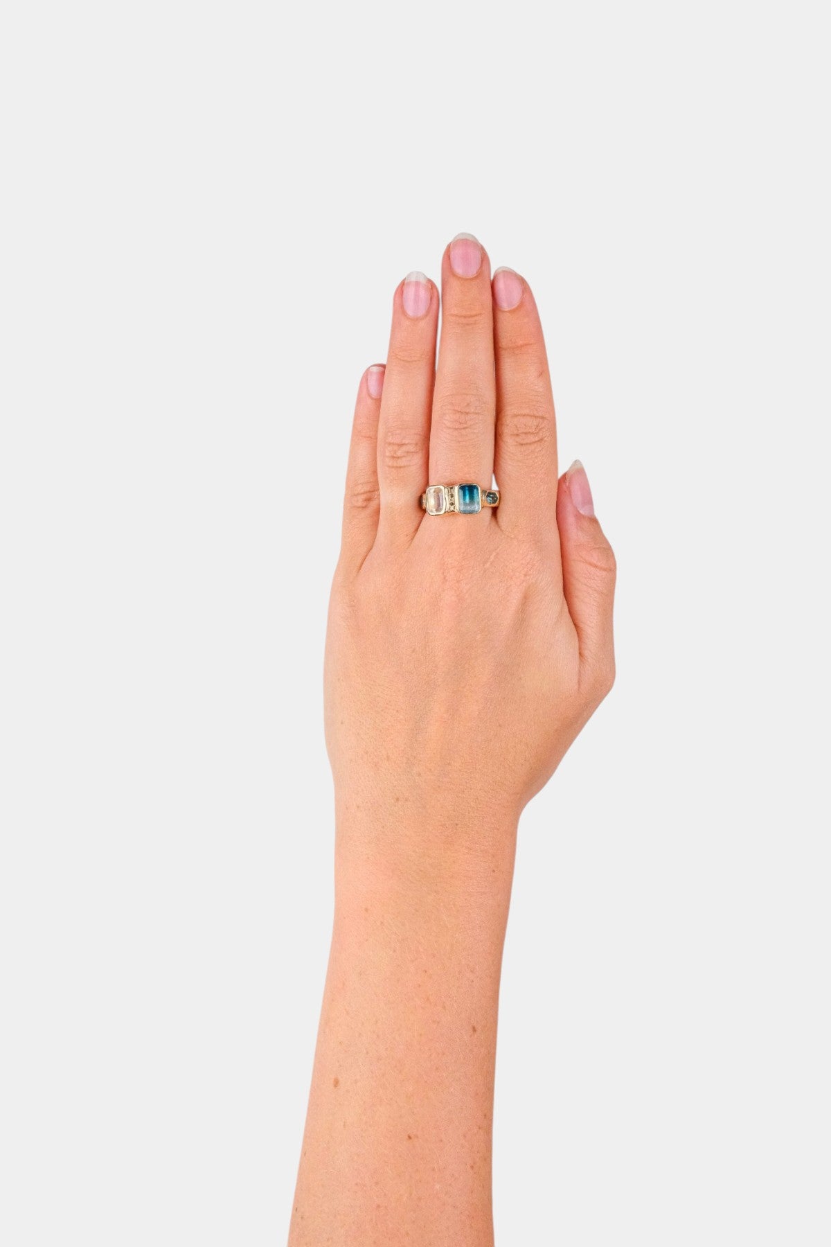NQR - Tourmaline and Moonstone Ring