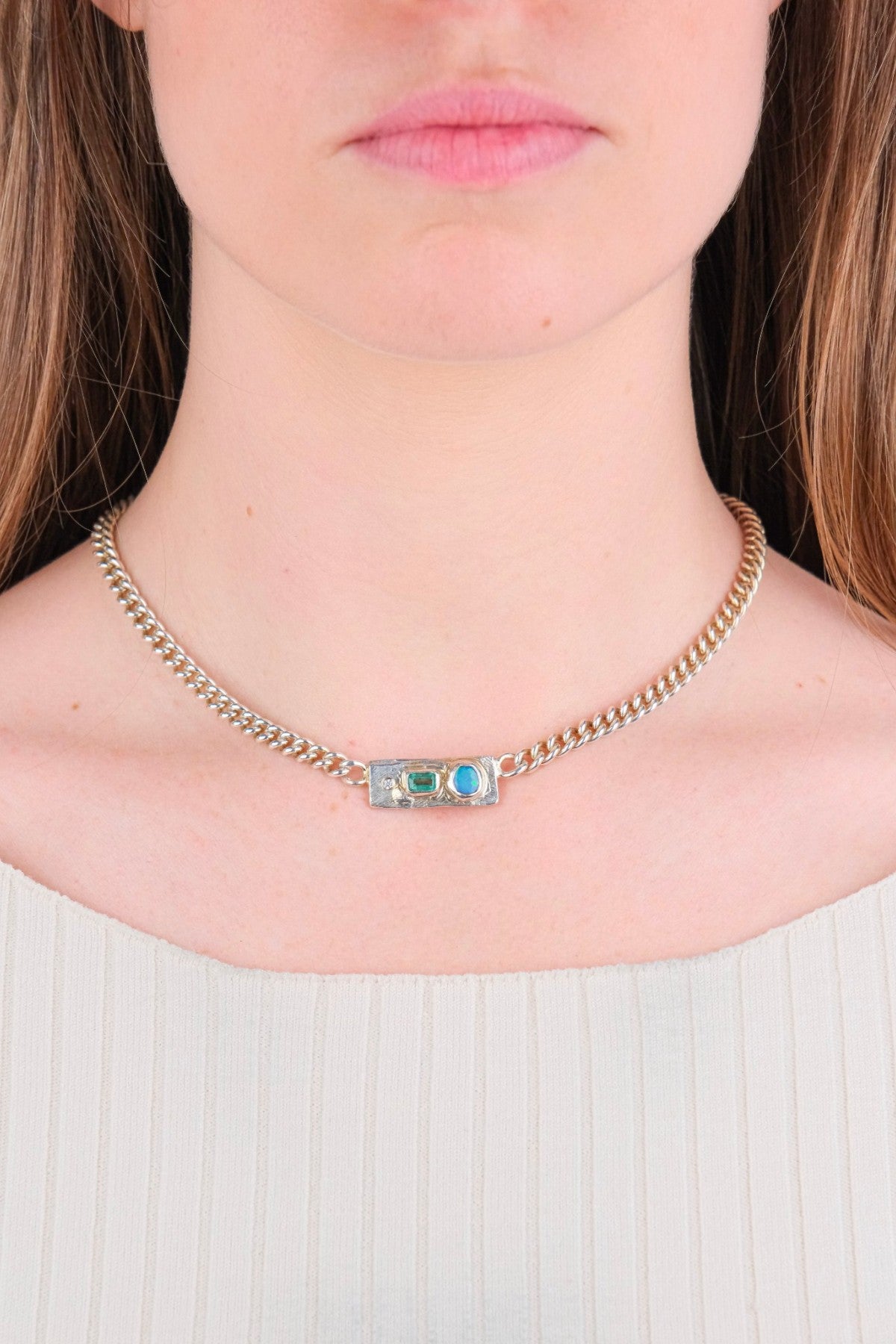 NQR - Opal Sapphire Necklace