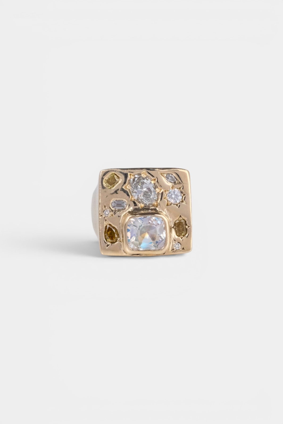 Boom Box Signet Ring