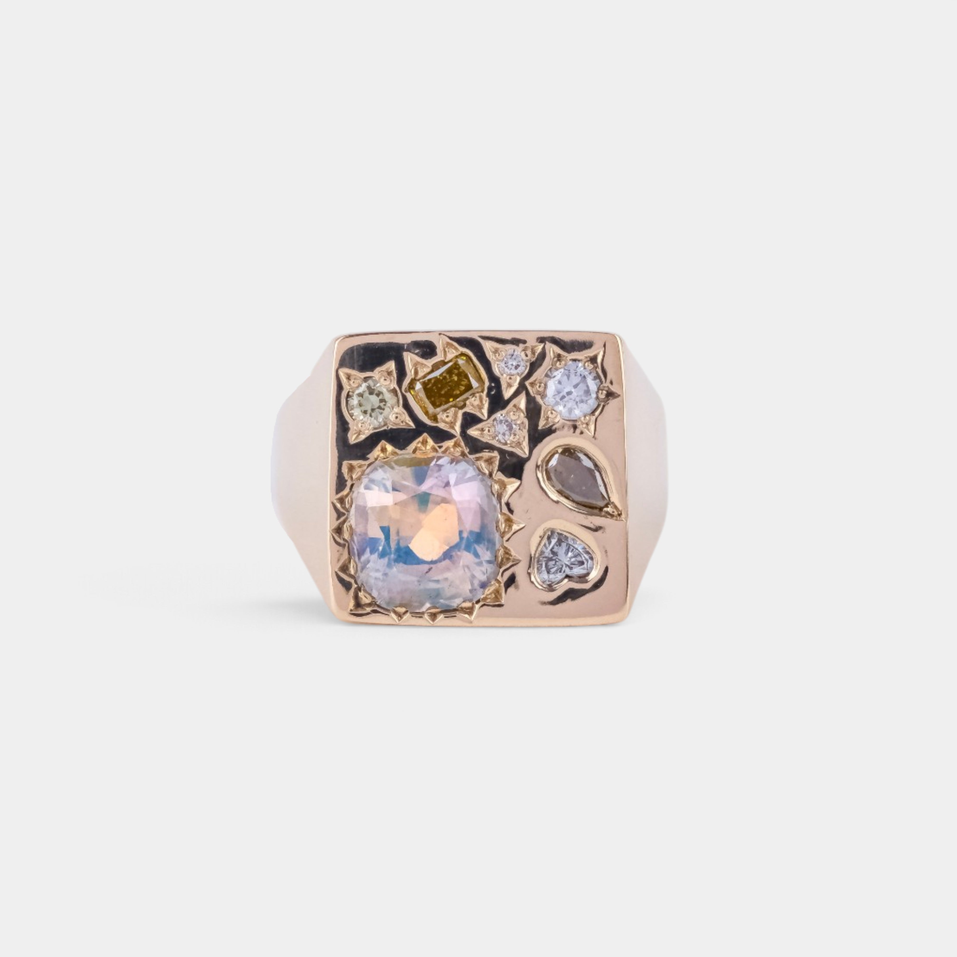 On The Moon Signet Ring