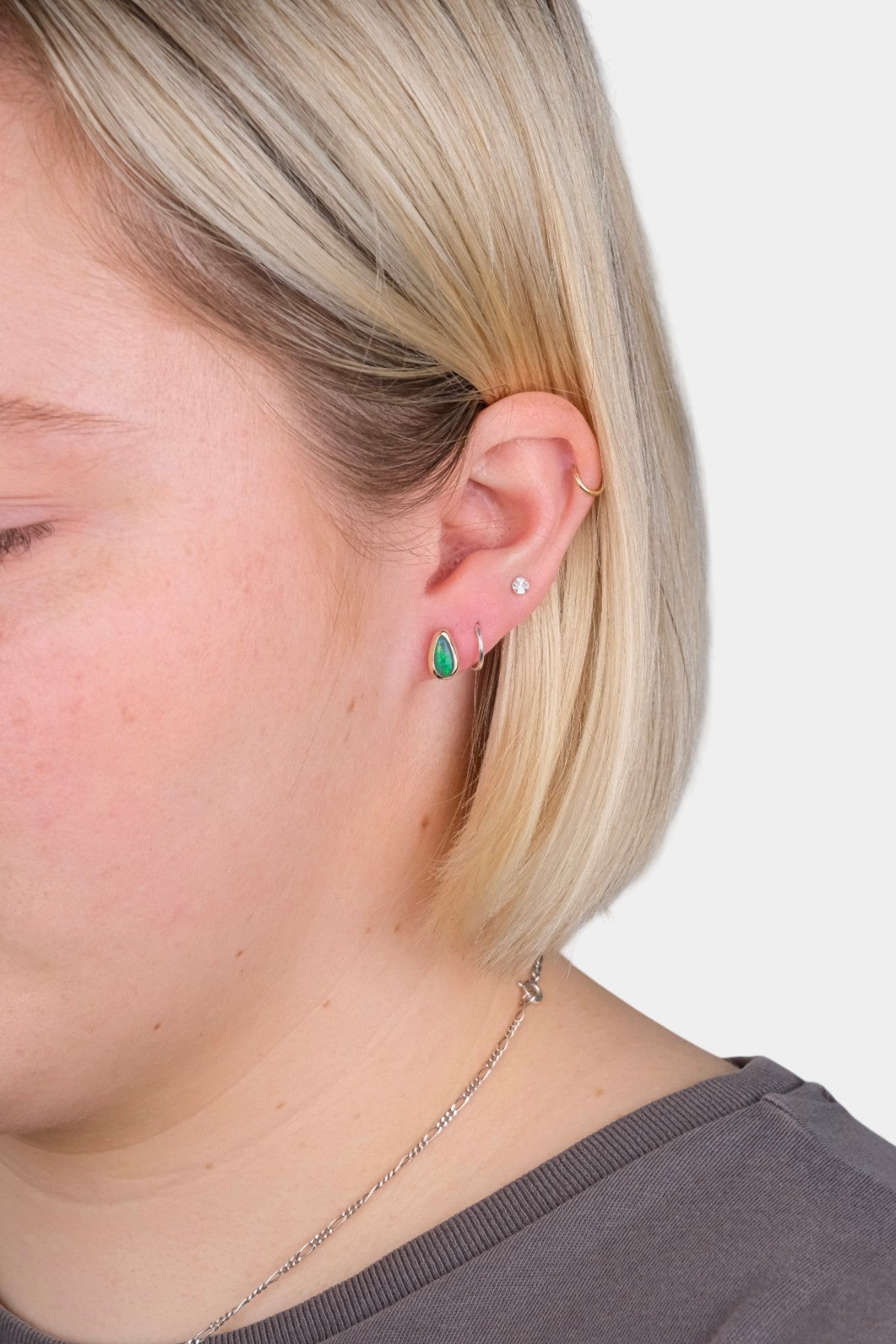 Just A Drop Opal Stud