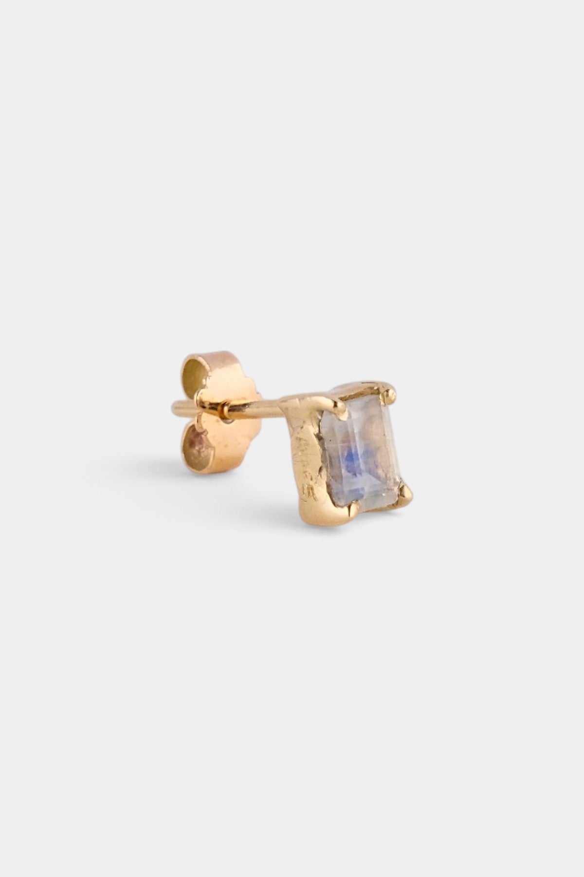 Desert Island Moonstone Stud
