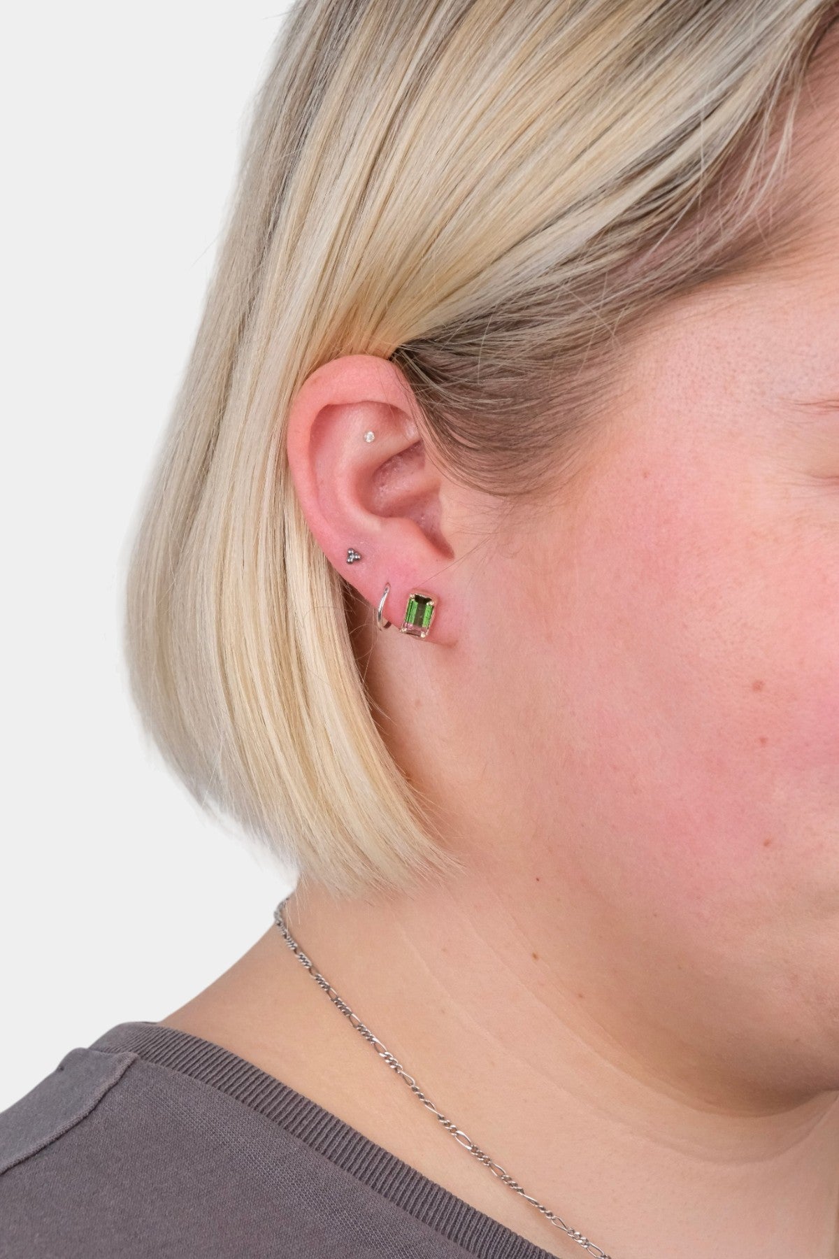 Omega Man Tourmaline Stud