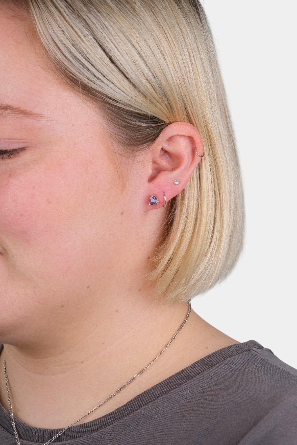 Staying Single Sapphire Stud