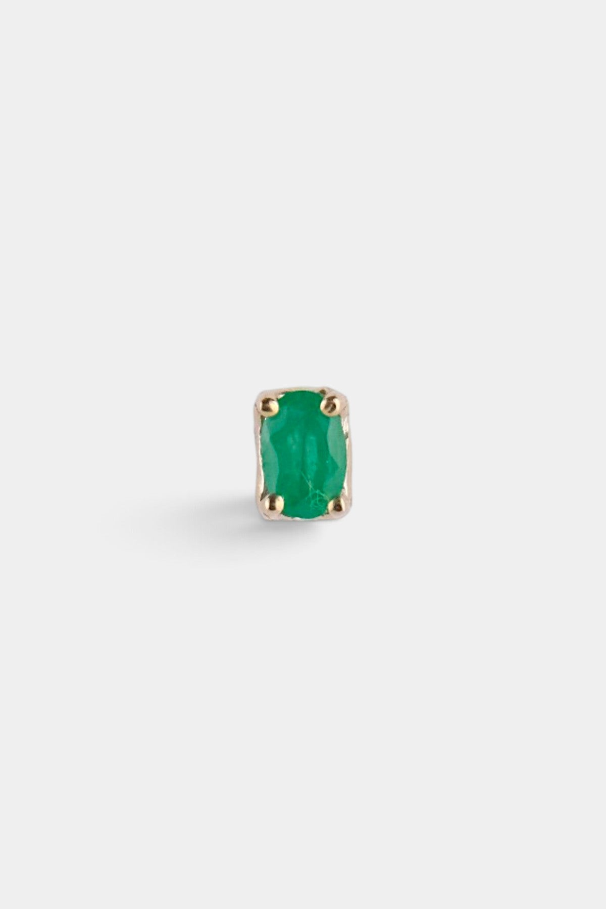 Square One Emerald Stud