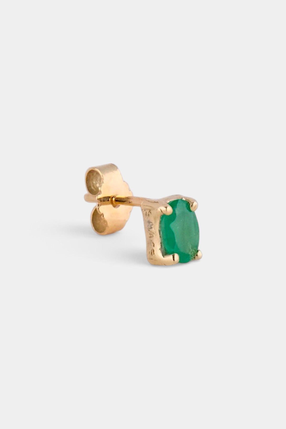 Square One Emerald Stud