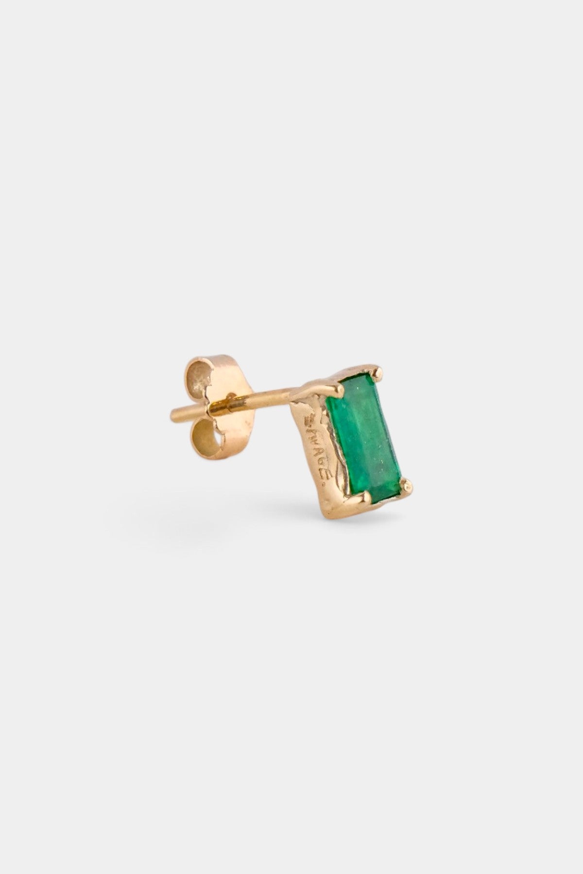Go It Alone Emerald Stud