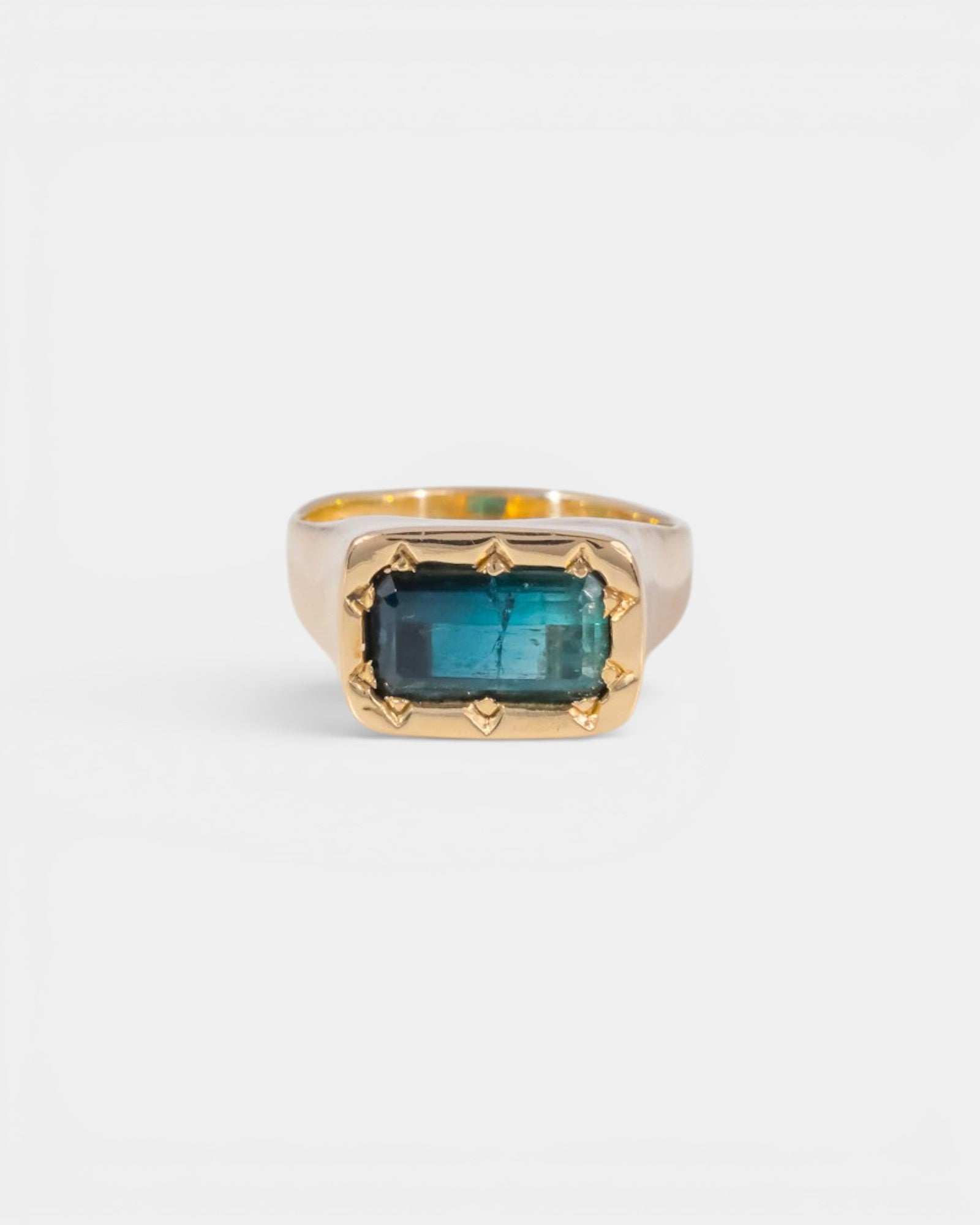 Sour Blue Signet Ring