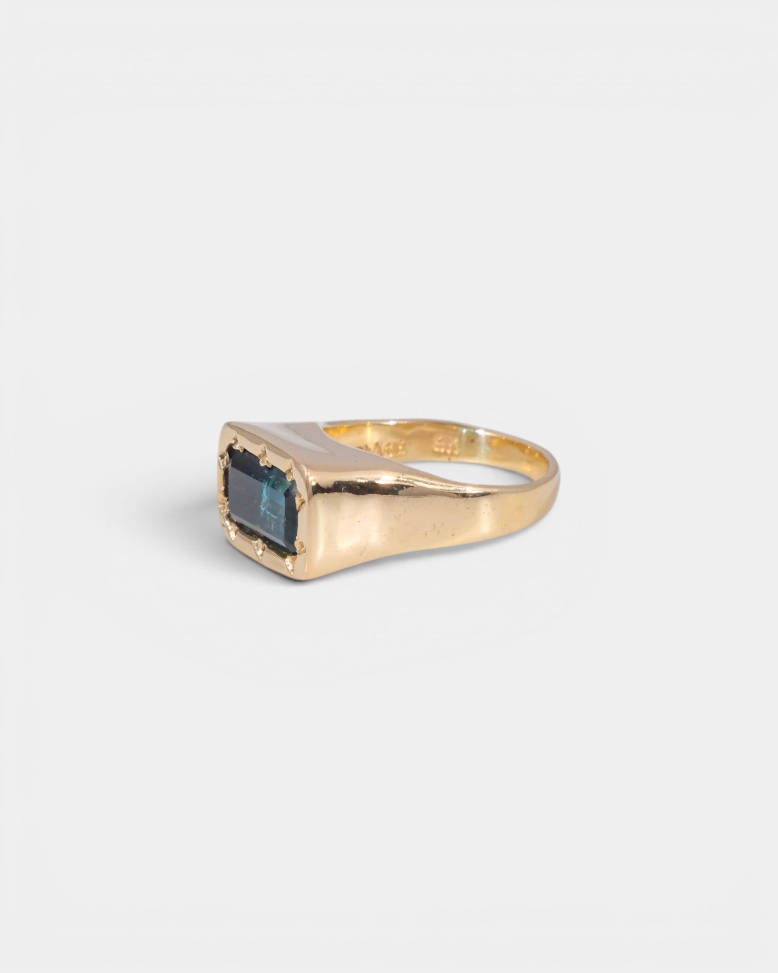 Sour Blue Signet Ring