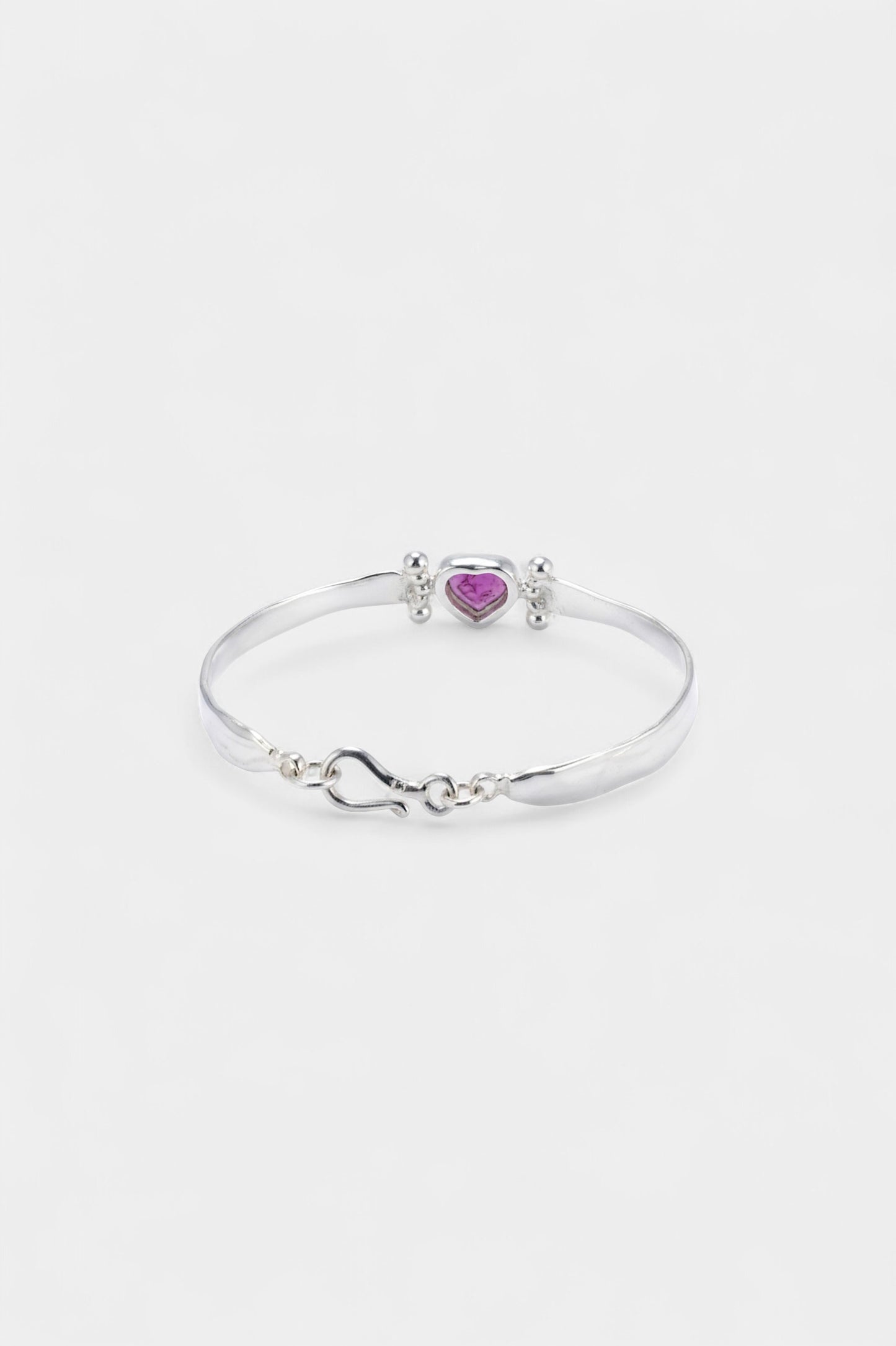 Ruby Heart Bangle